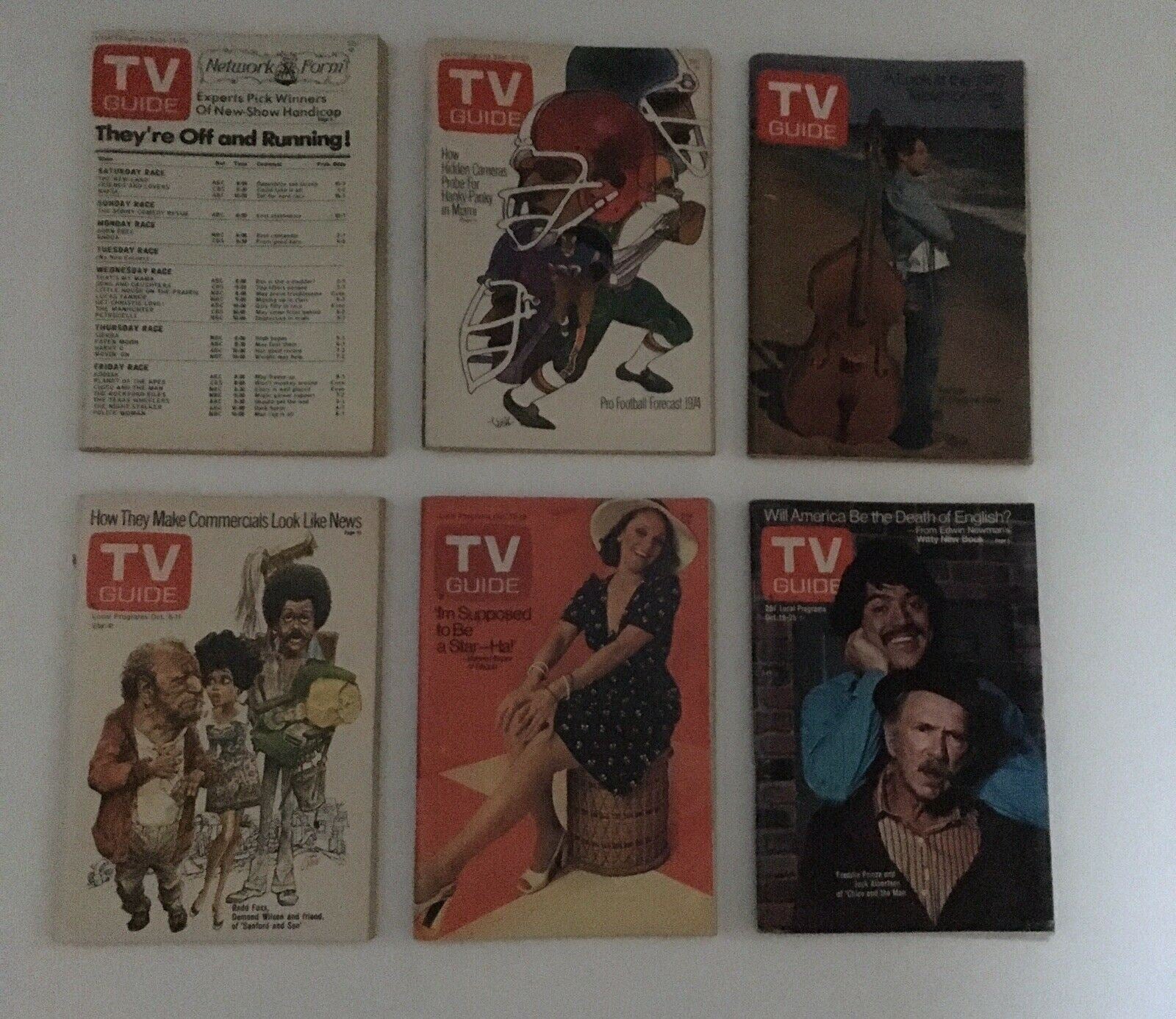 Complete Year Of TV Guide Magazines 1974 52 Issues, Special Issue Fall Preview