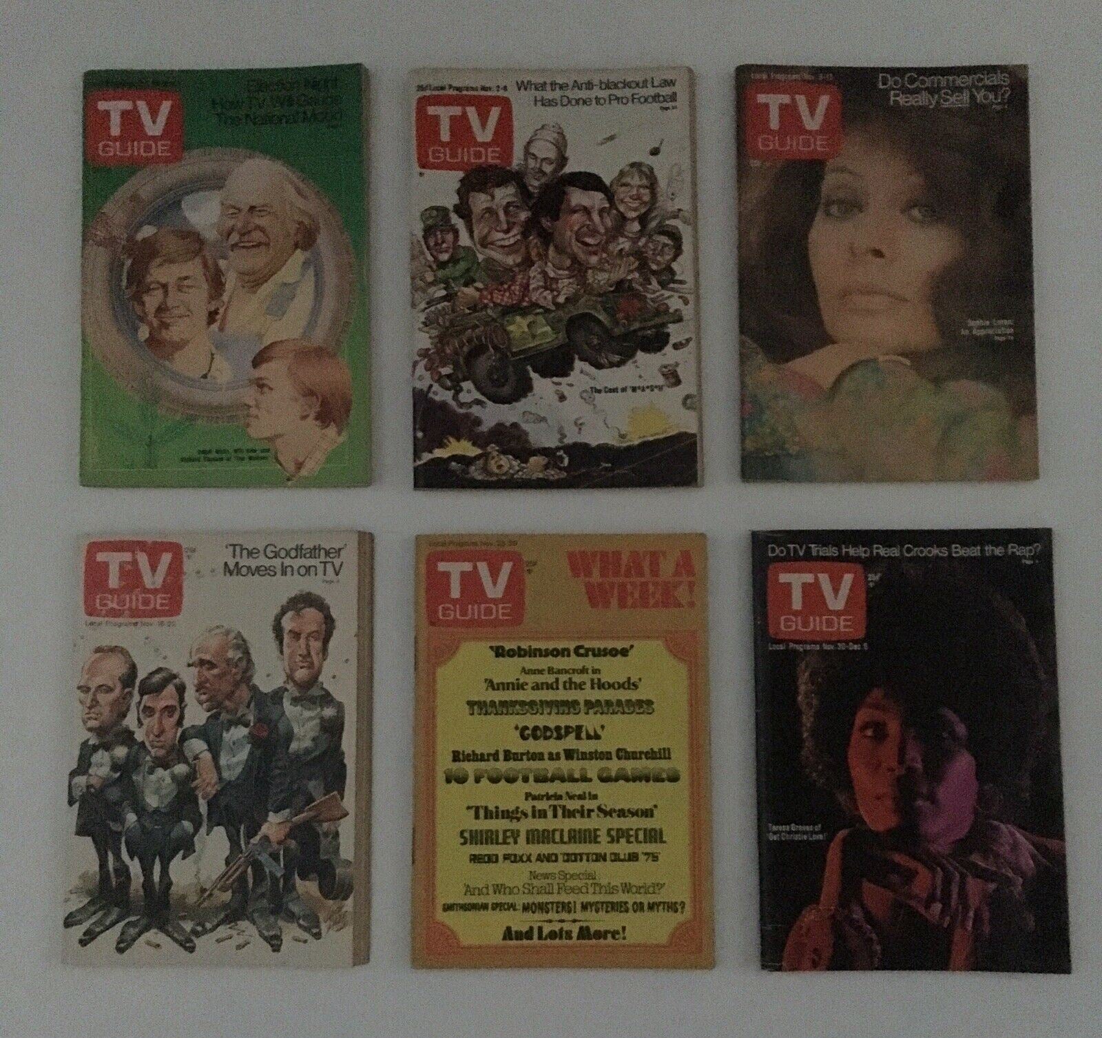 Complete Year Of TV Guide Magazines 1974 52 Issues, Special Issue Fall Preview