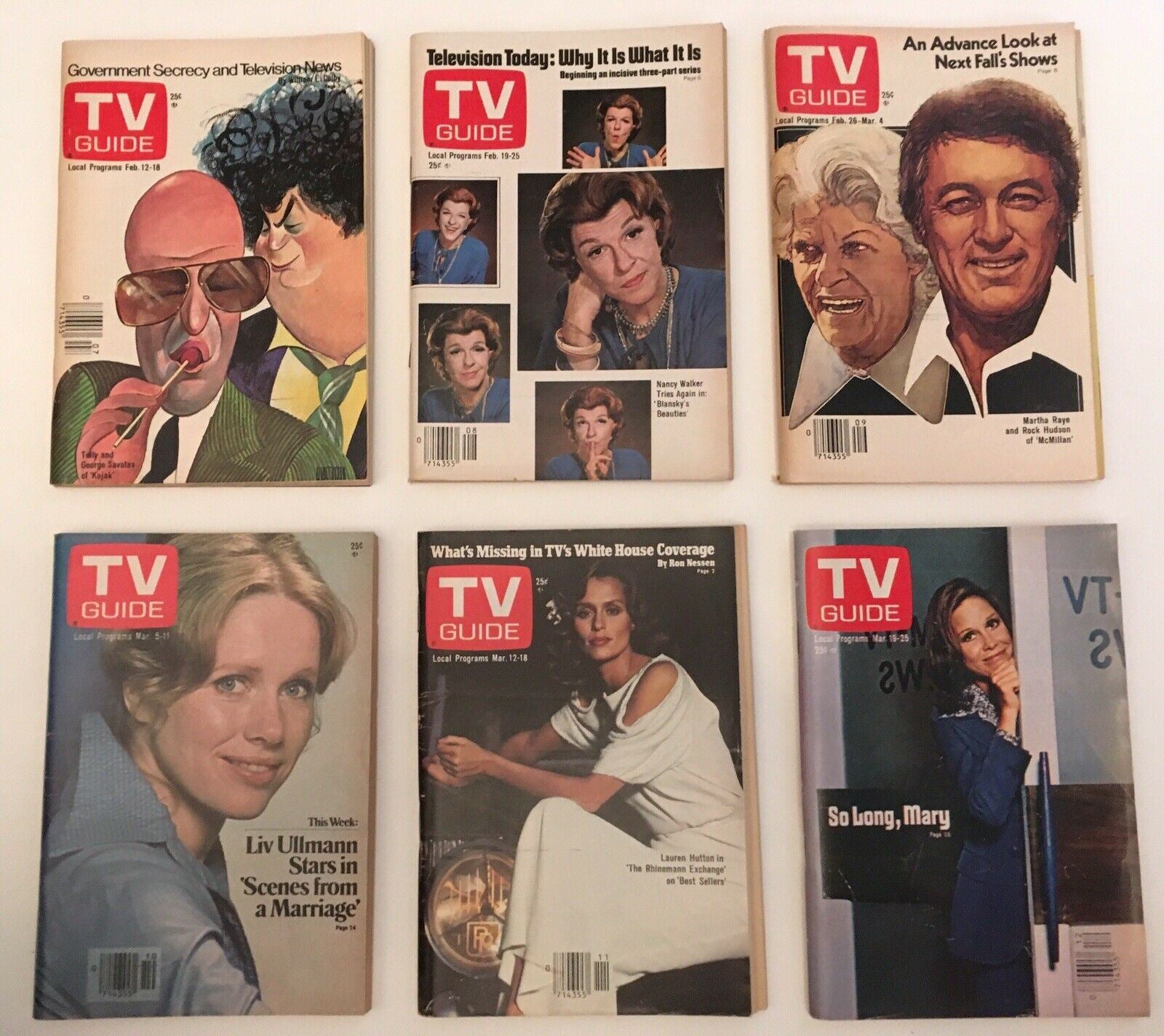 Complete Year Of TV Guide Magazines 1977 All Issues, Special Issue Fall Preview