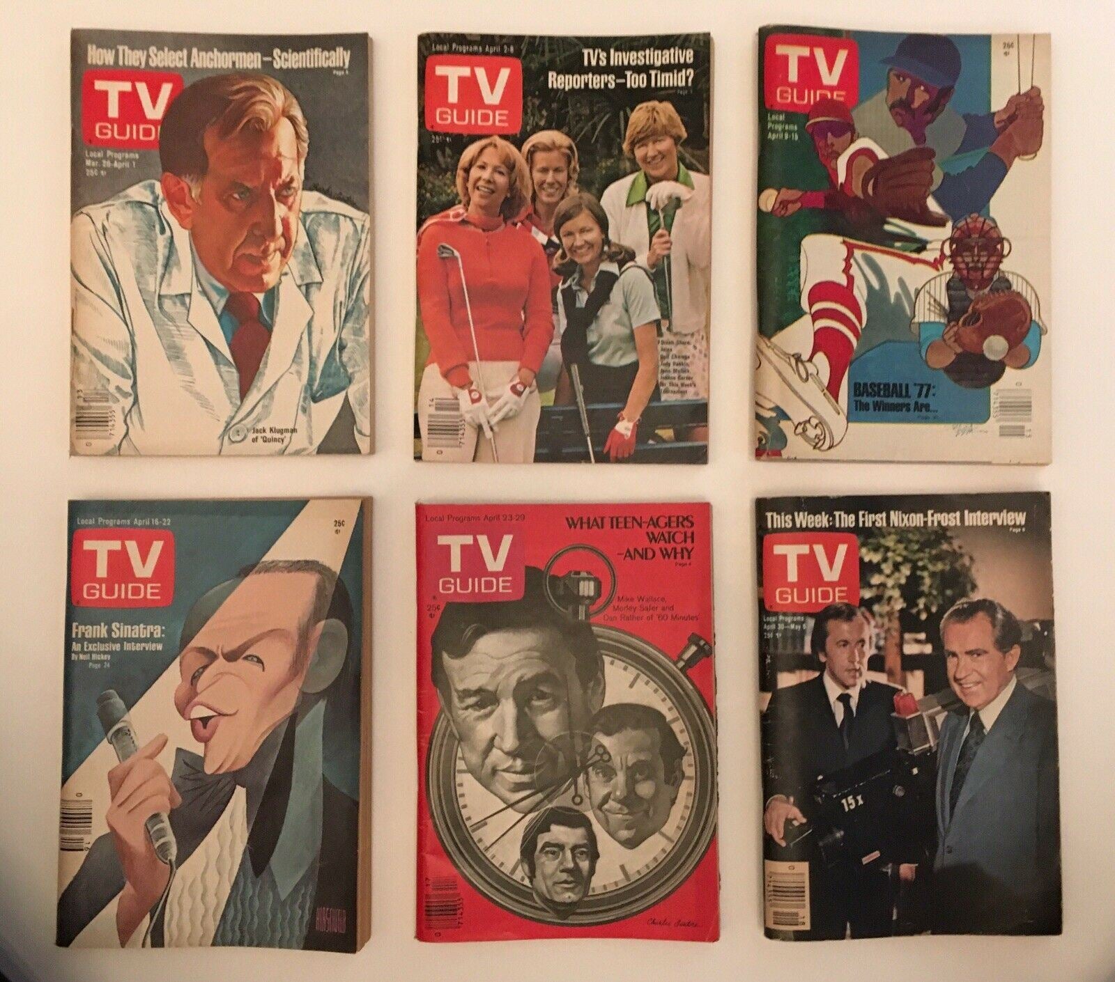 Complete Year Of TV Guide Magazines 1977 All Issues, Special Issue Fall Preview