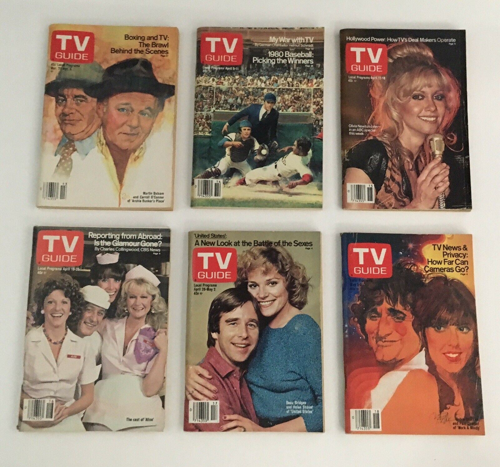 Complete Year Of TV Guide Magazines 1980, 52 Issues- Special Issue Fall Preview