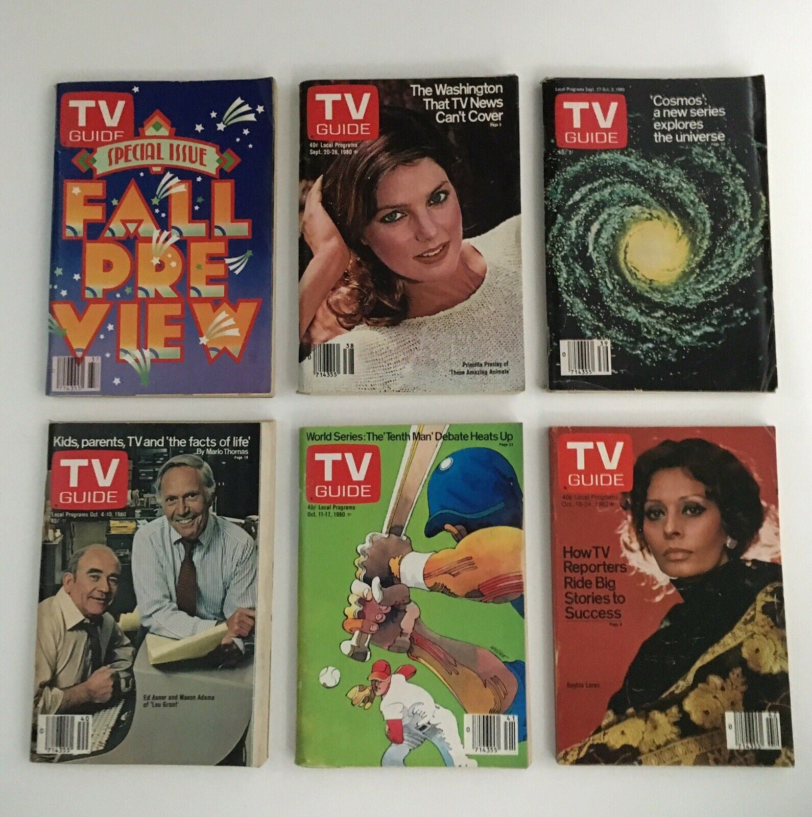 Complete Year Of TV Guide Magazines 1980, 52 Issues- Special Issue Fall Preview