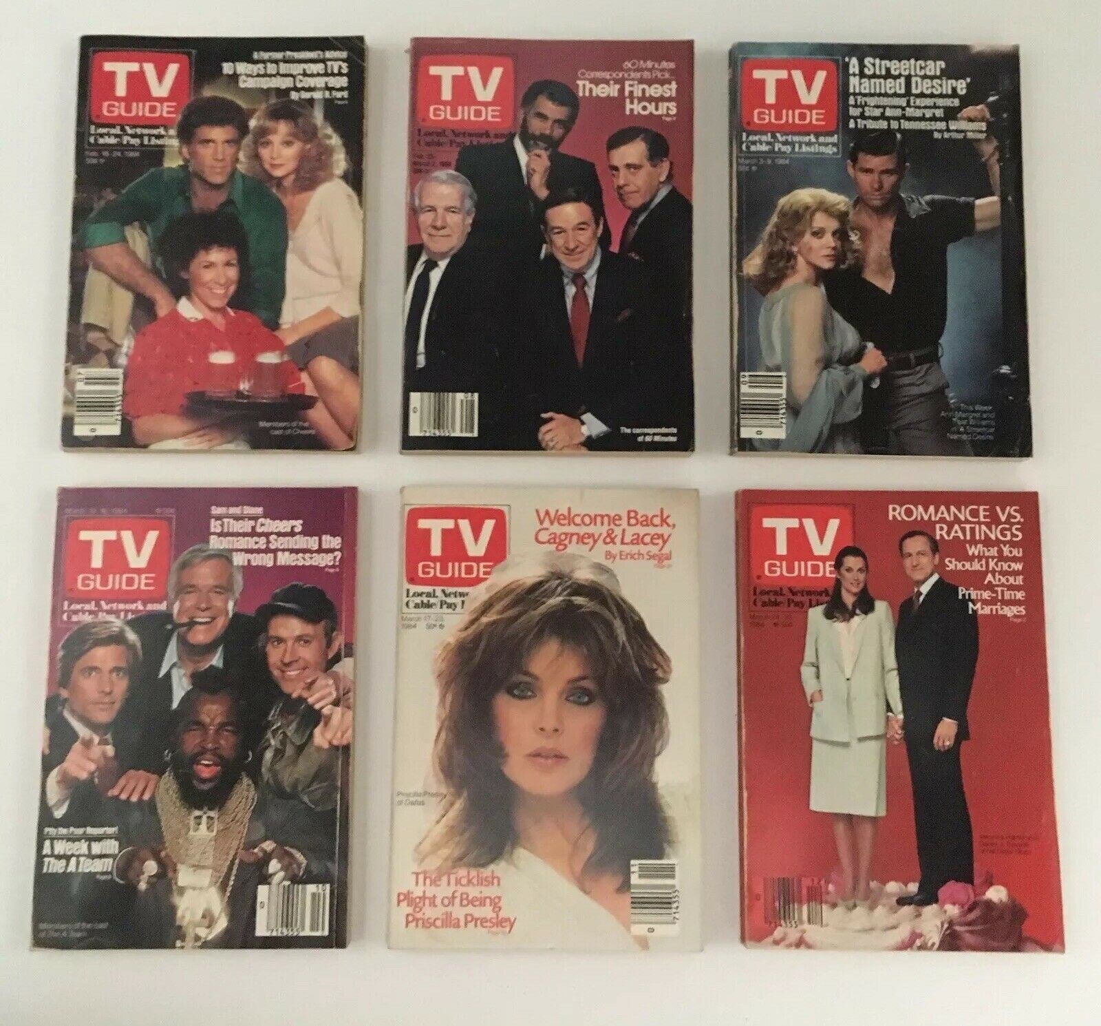 Complete Year Of TV Guide Magazines 1984, 52 Issues- Special Issue Fall Preview