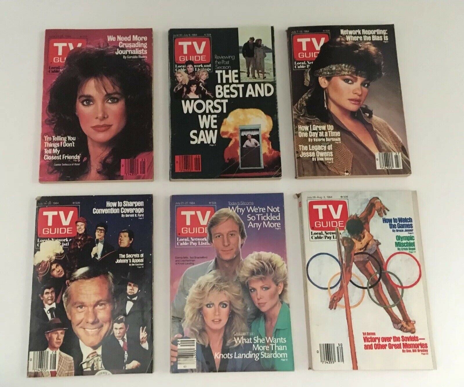 Complete Year Of TV Guide Magazines 1984, 52 Issues- Special Issue Fall Preview