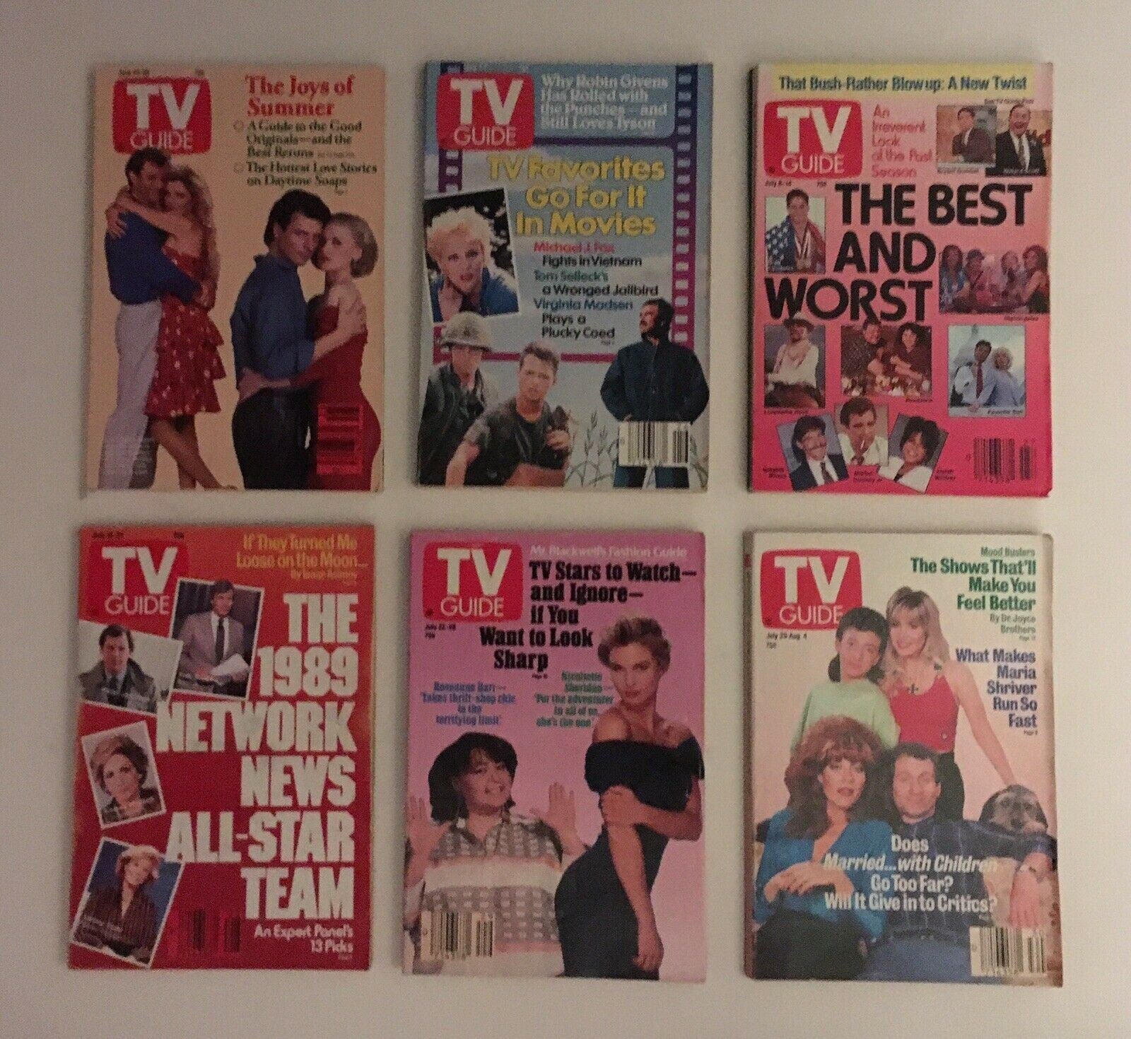 Complete Year Of TV Guide Magazines 1989, 52 Issues- Special Issue Fall Preview