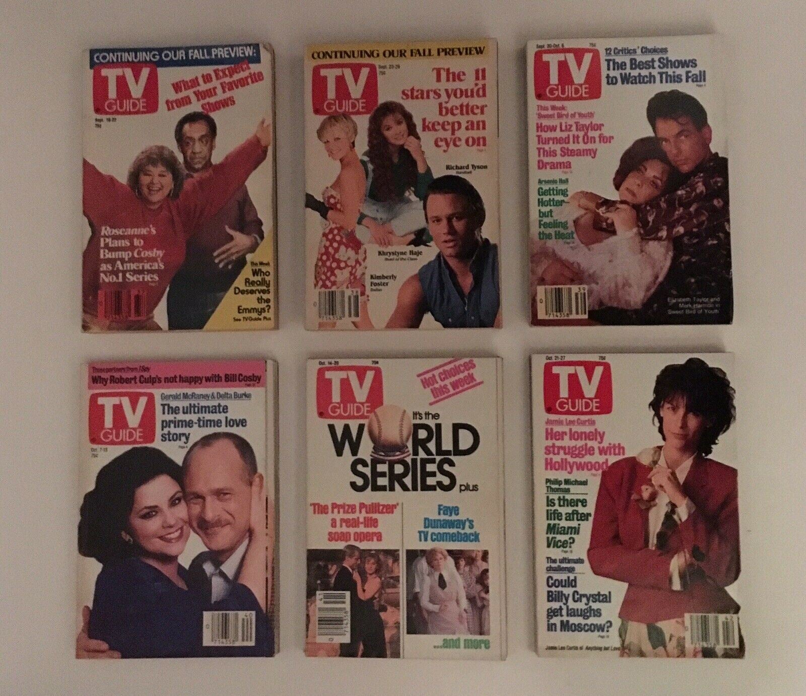 Complete Year Of TV Guide Magazines 1989, 52 Issues- Special Issue Fall Preview