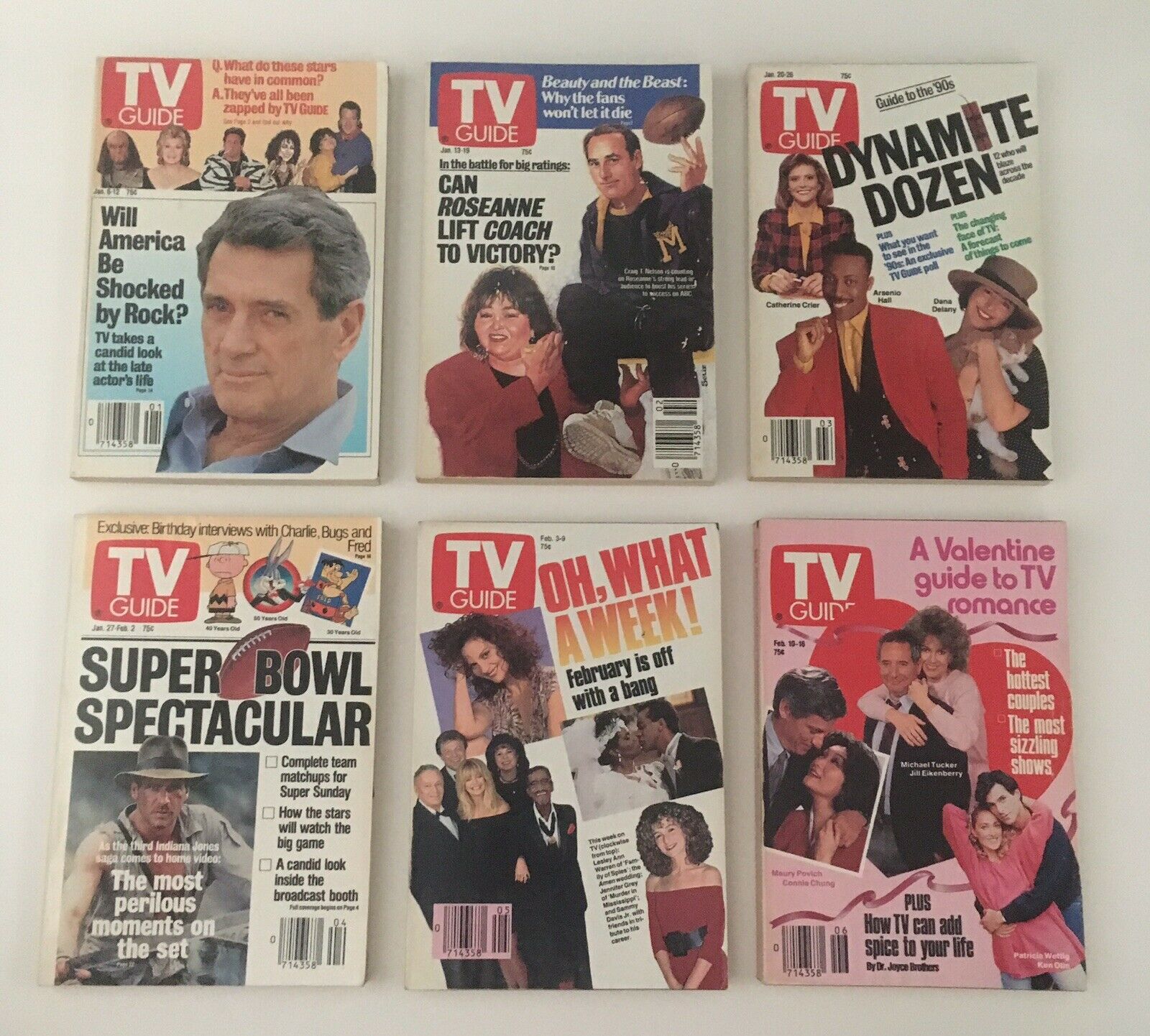 TV Guide Magazines 1990~ 54 Issues Complete~ 4 Special Issue Fall Previews