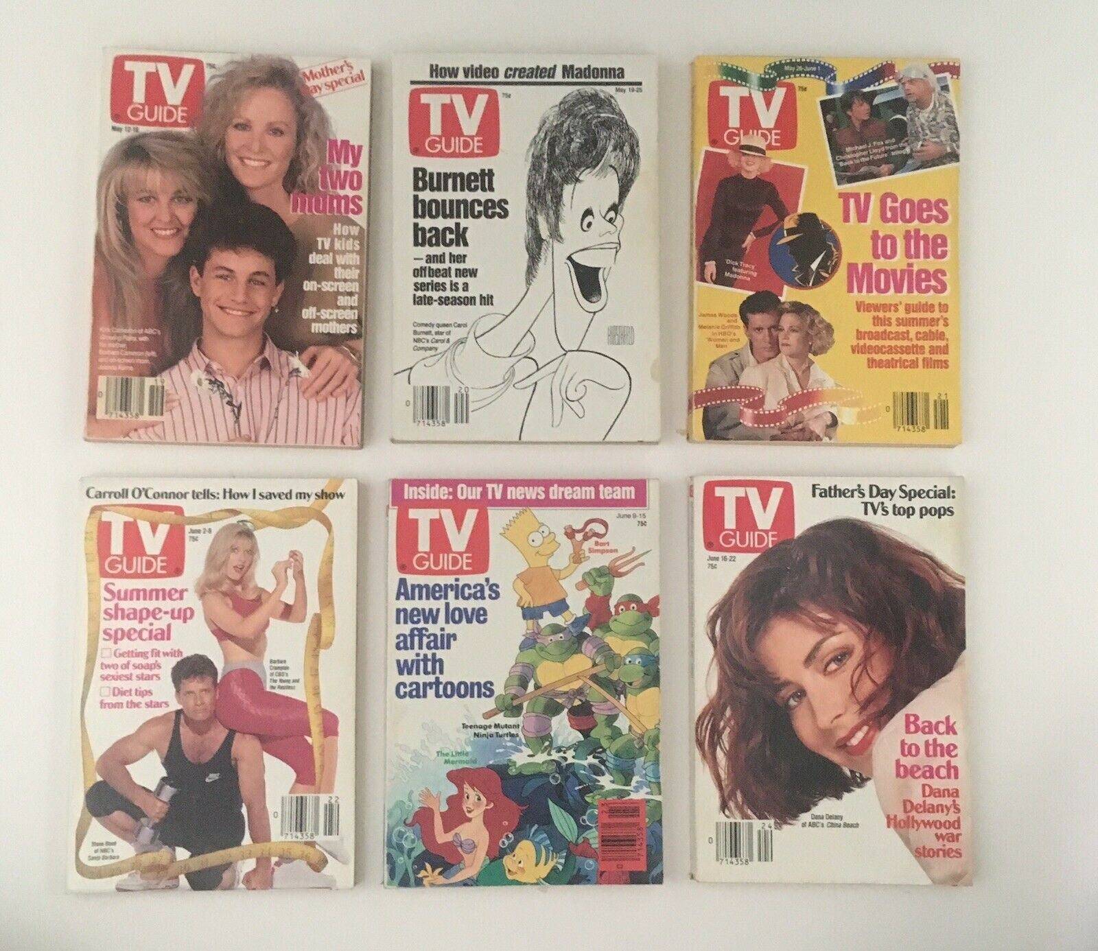 TV Guide Magazines 1990~ 54 Issues Complete~ 4 Special Issue Fall Previews