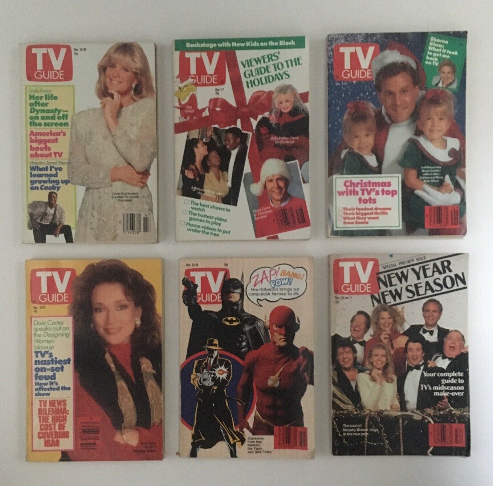 TV Guide Magazines 1990~ 54 Issues Complete~ 4 Special Issue Fall Previews