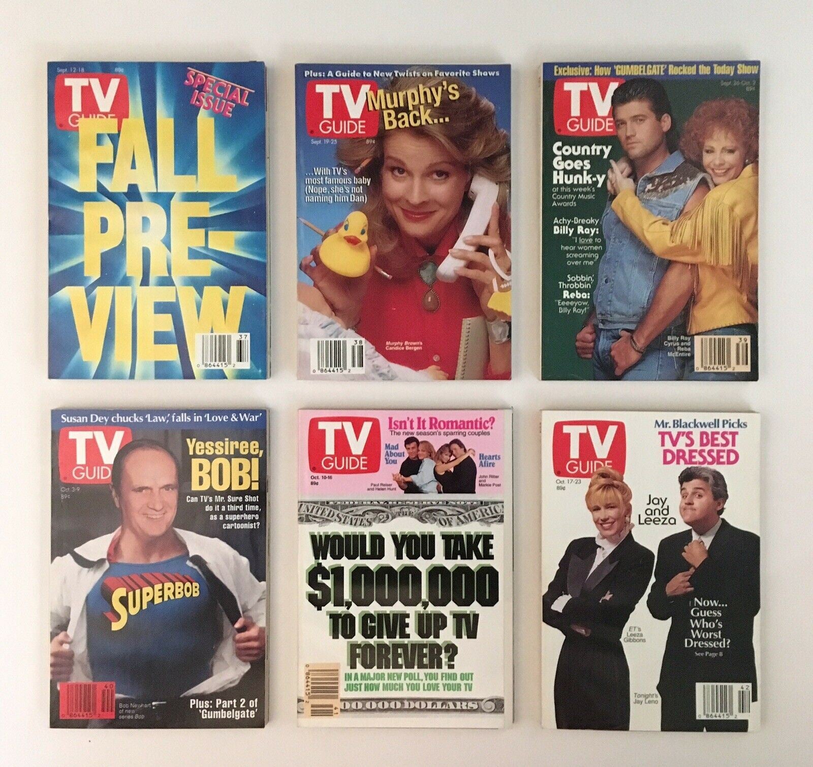 TV Guide Magazines 1992 Complete 52 Issues Special Issue Fall Previews