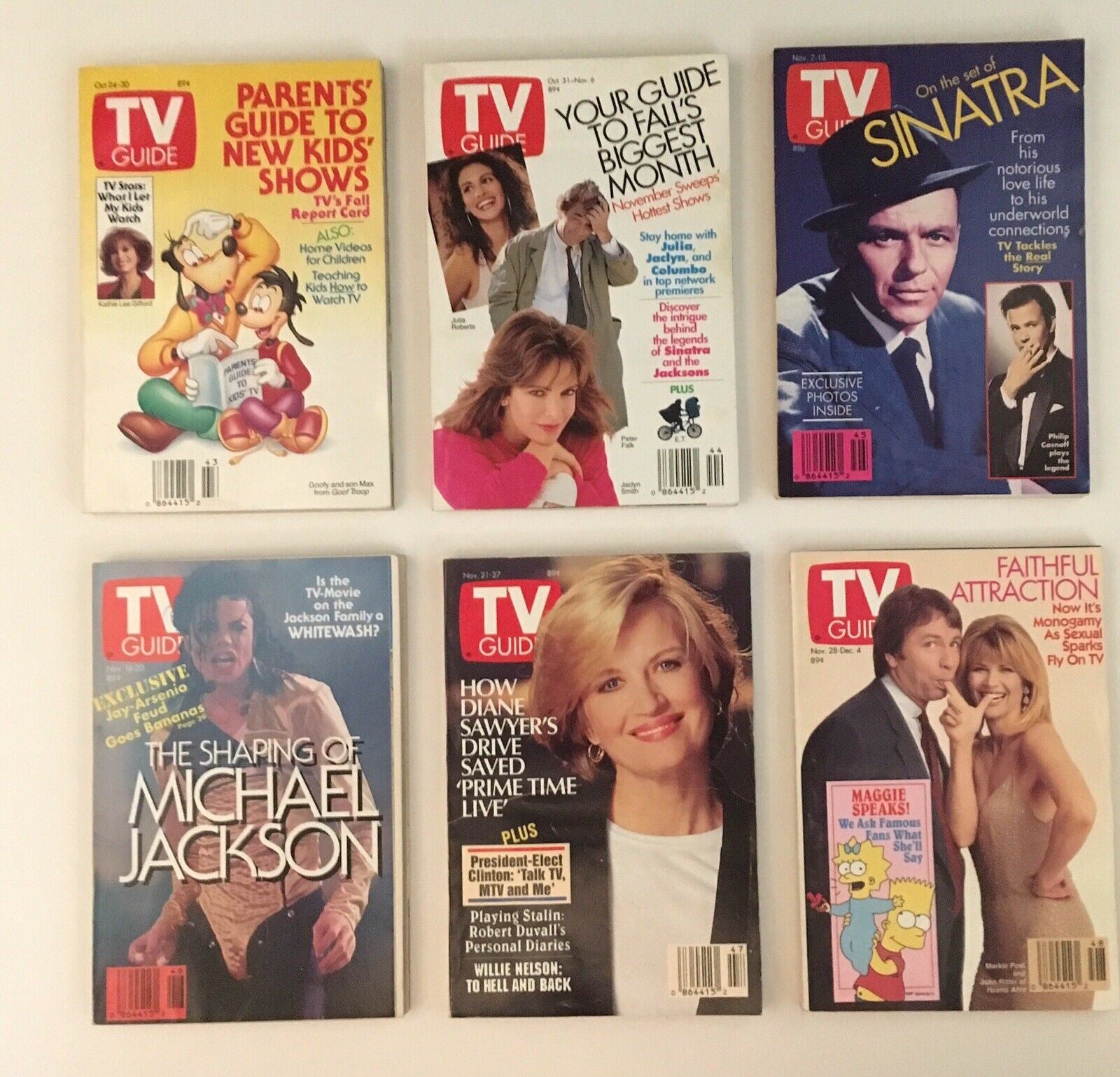 TV Guide Magazines 1992 Complete 52 Issues Special Issue Fall Previews