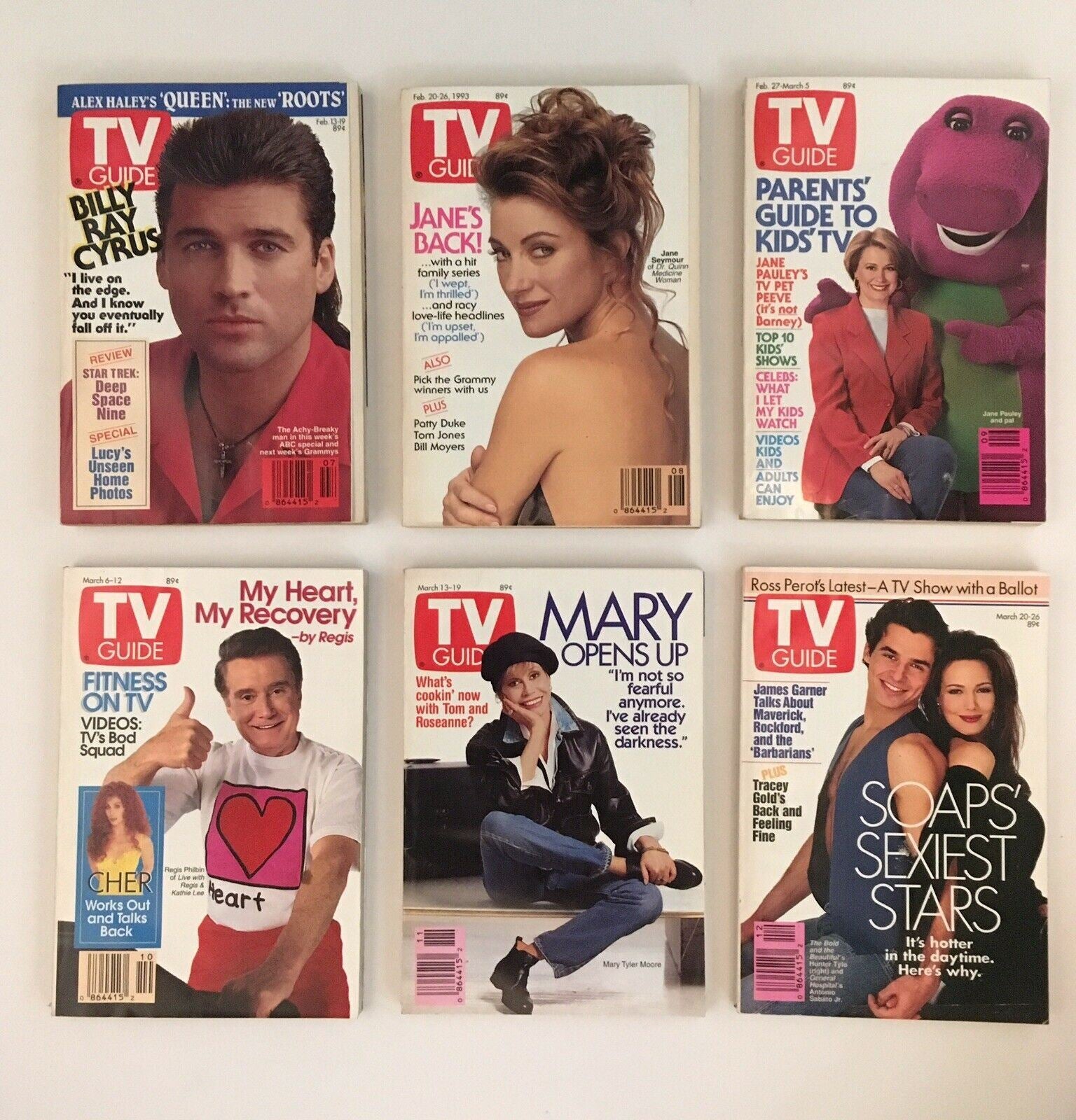 TV Guide Magazines 1993 Complete 53 Issues Fall Previews + 40th Anniversary