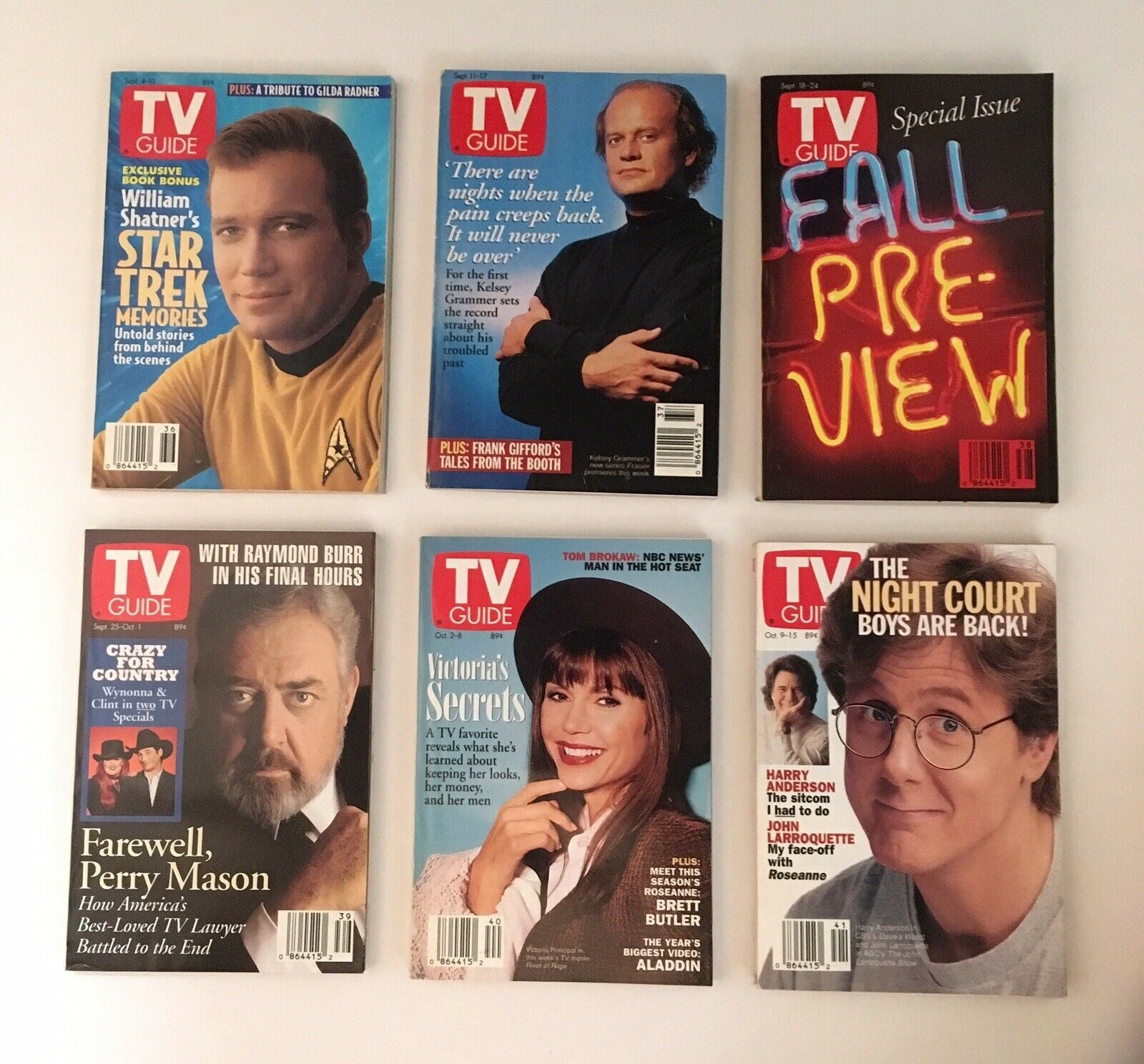 TV Guide Magazines 1993 Complete 53 Issues Fall Previews + 40th Anniversary