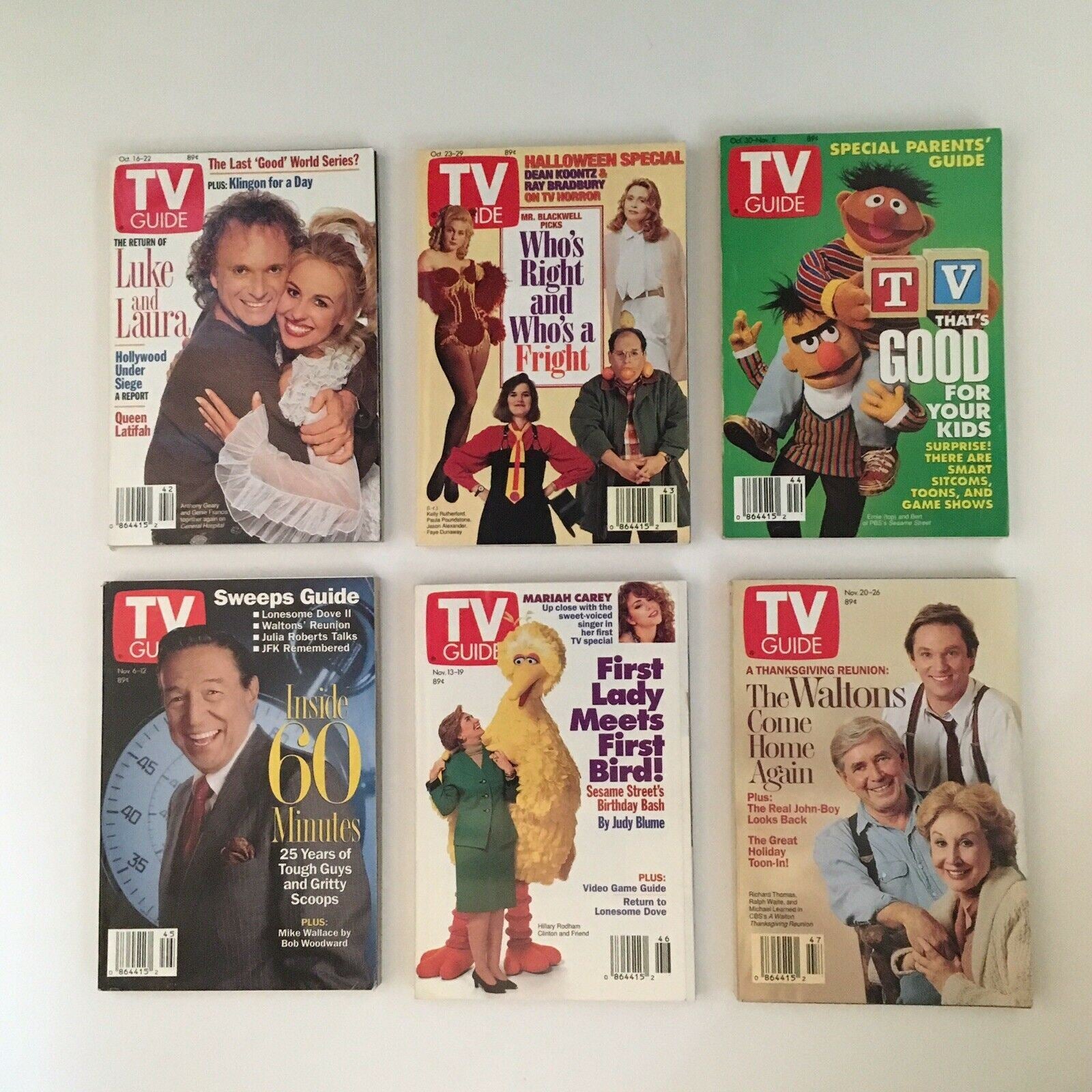 TV Guide Magazines 1993 Complete 53 Issues Fall Previews + 40th Anniversary