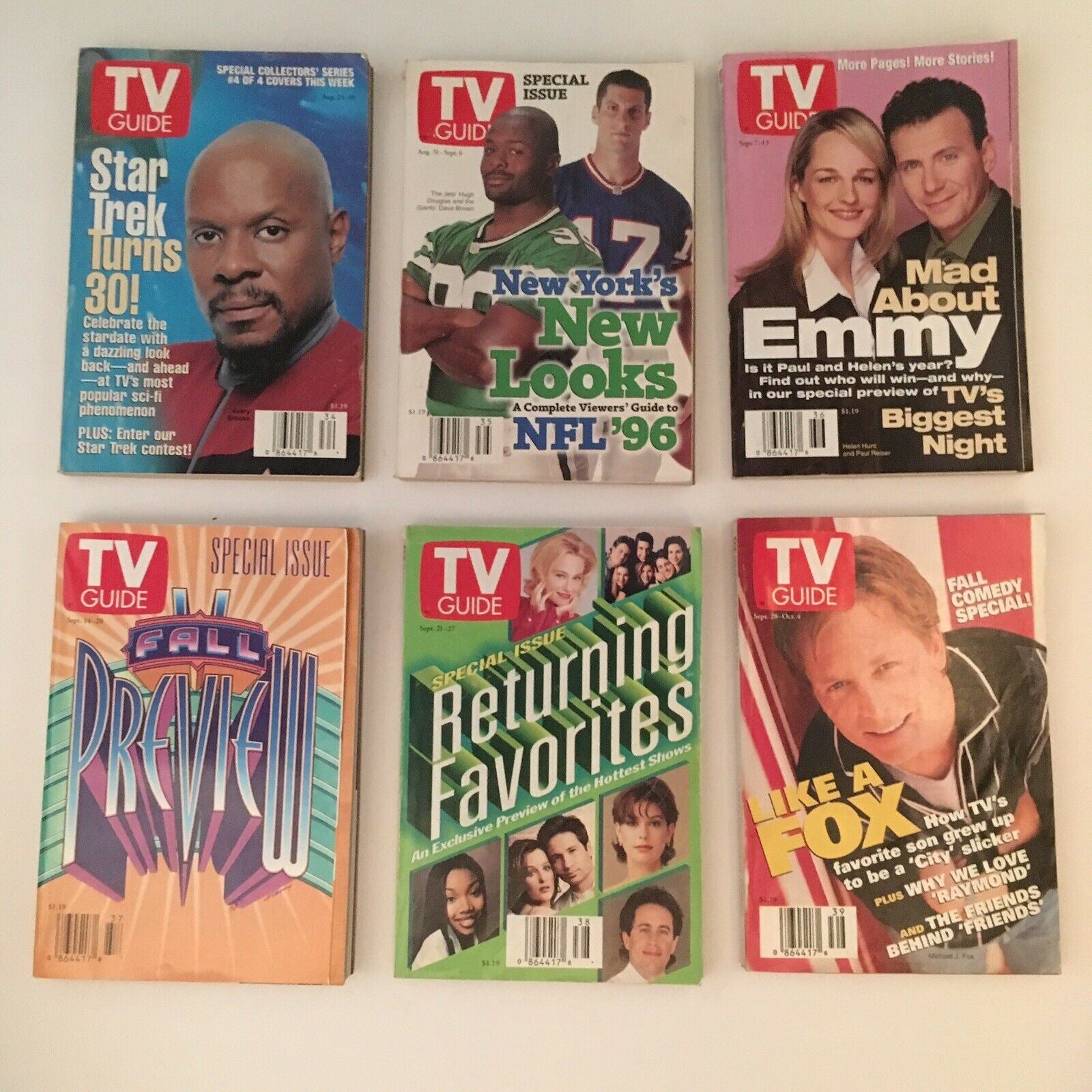 TV Guide Magazines 1996 Complete 54 Issues Special Issue Fall Previews