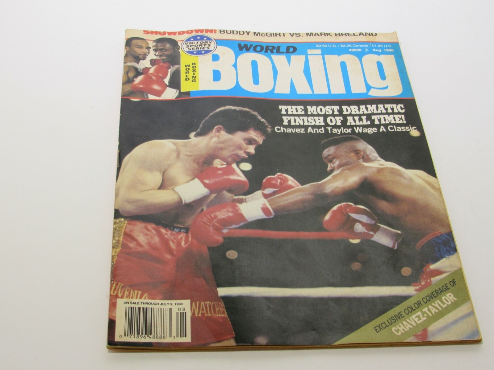 World Boxing Magazine Aug 1990 - McGirt vs Breland & Chavez vs Taylor