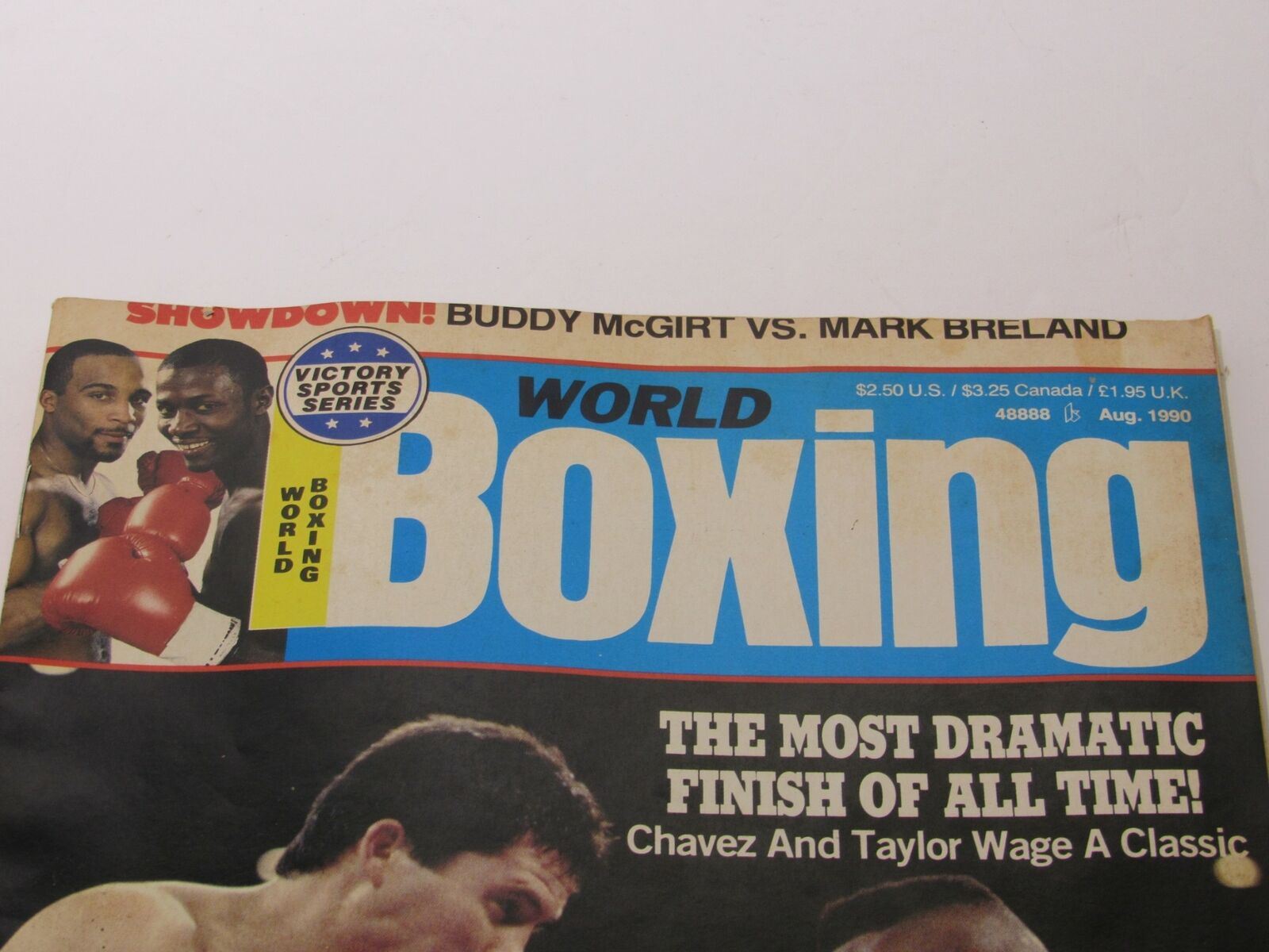 World Boxing Magazine Aug 1990 - McGirt vs Breland & Chavez vs Taylor