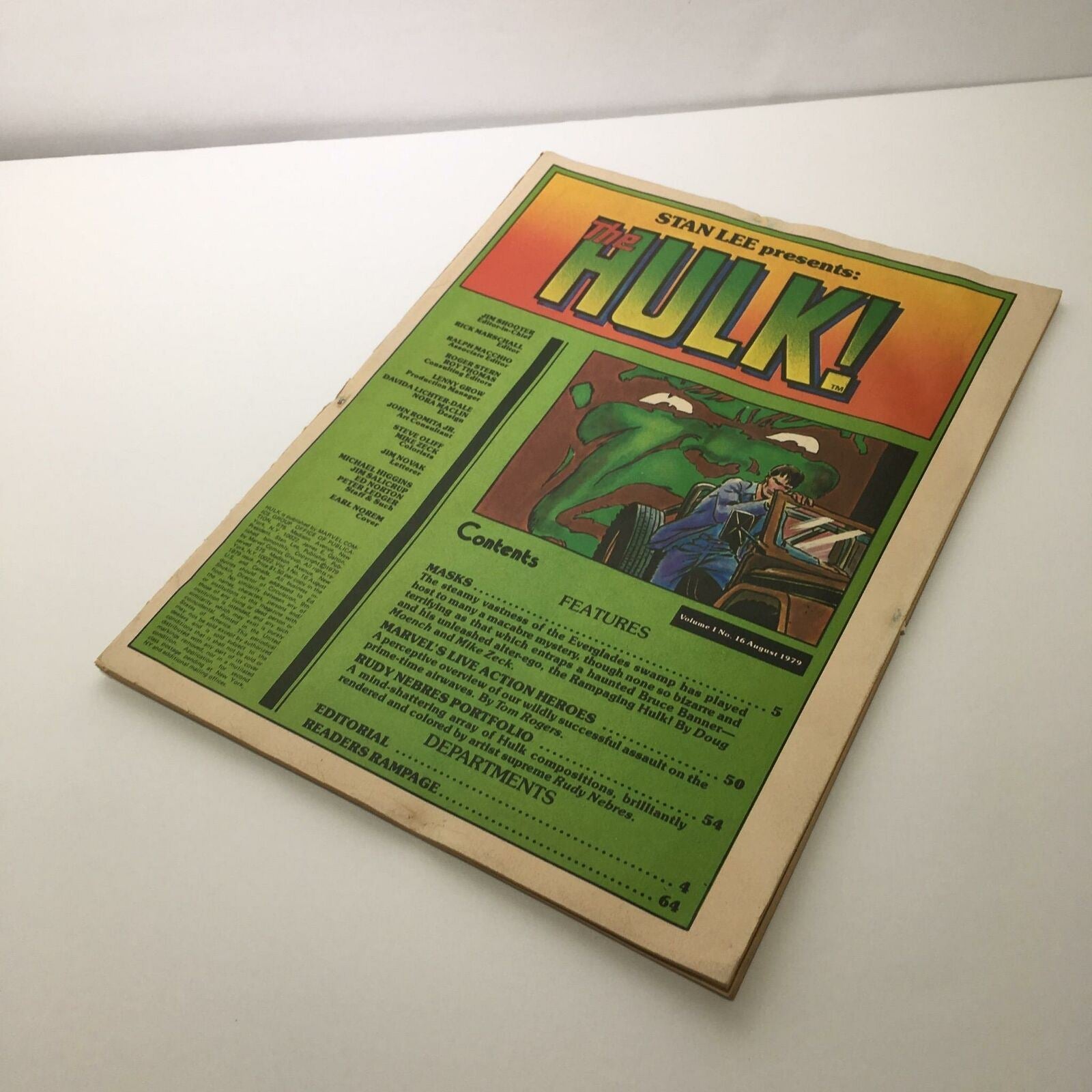Vintage Stan Lee Presents: The Hulk! Volume 1 No. 16 August 1979