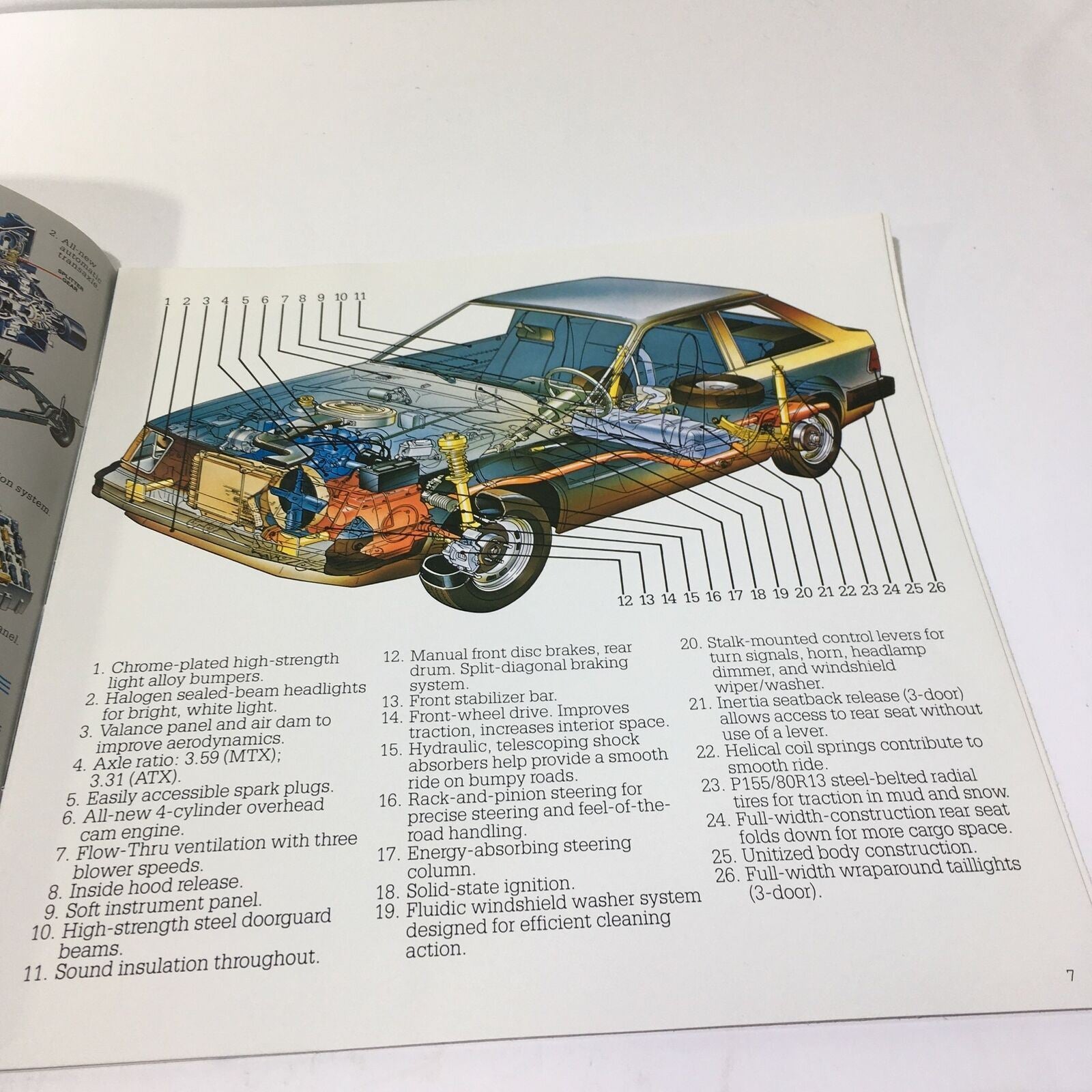 1981 Lincoln-Mercury Lynx GS 3-Door 4-Cylinder Engine Car Sale Brochure