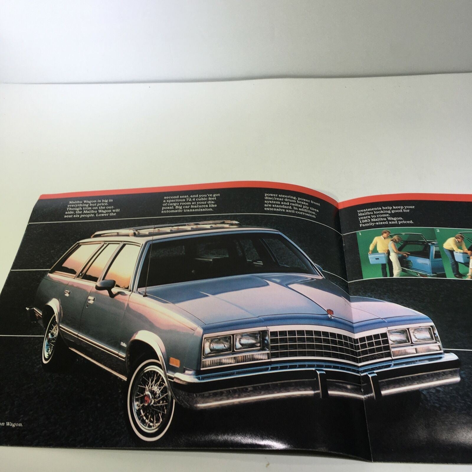 1983 Chevrolet Malibu 3.8 Liter V6 Optional V8 Engine Car Sale Brochure