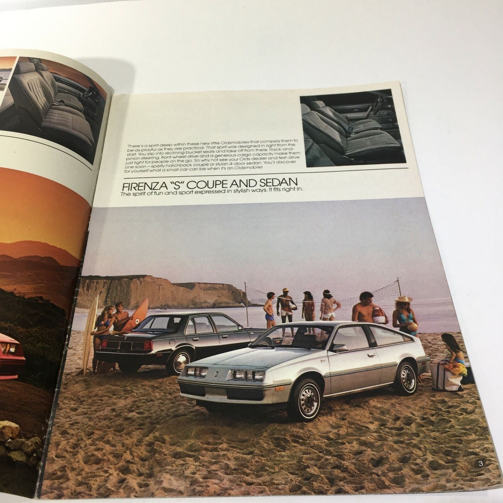 1983 Oldsmobile Firenza "S" Coupe and 4-Door Sedan 4.3 L V-6 Engine Car Brochure