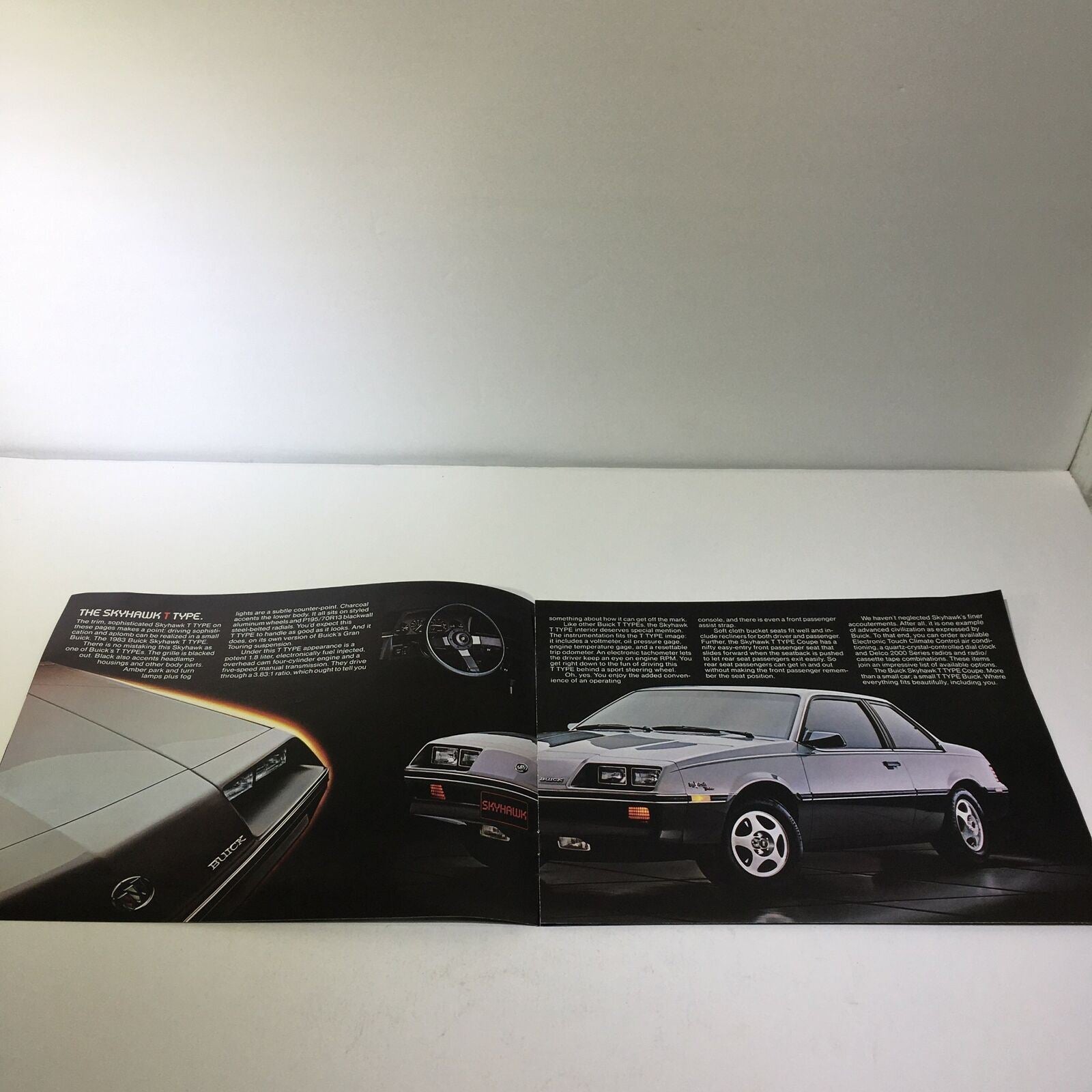 1983 The Buick T Type Skyhawk 1.8 Liter Fuel-Injected V-6 Engine Car Brochure