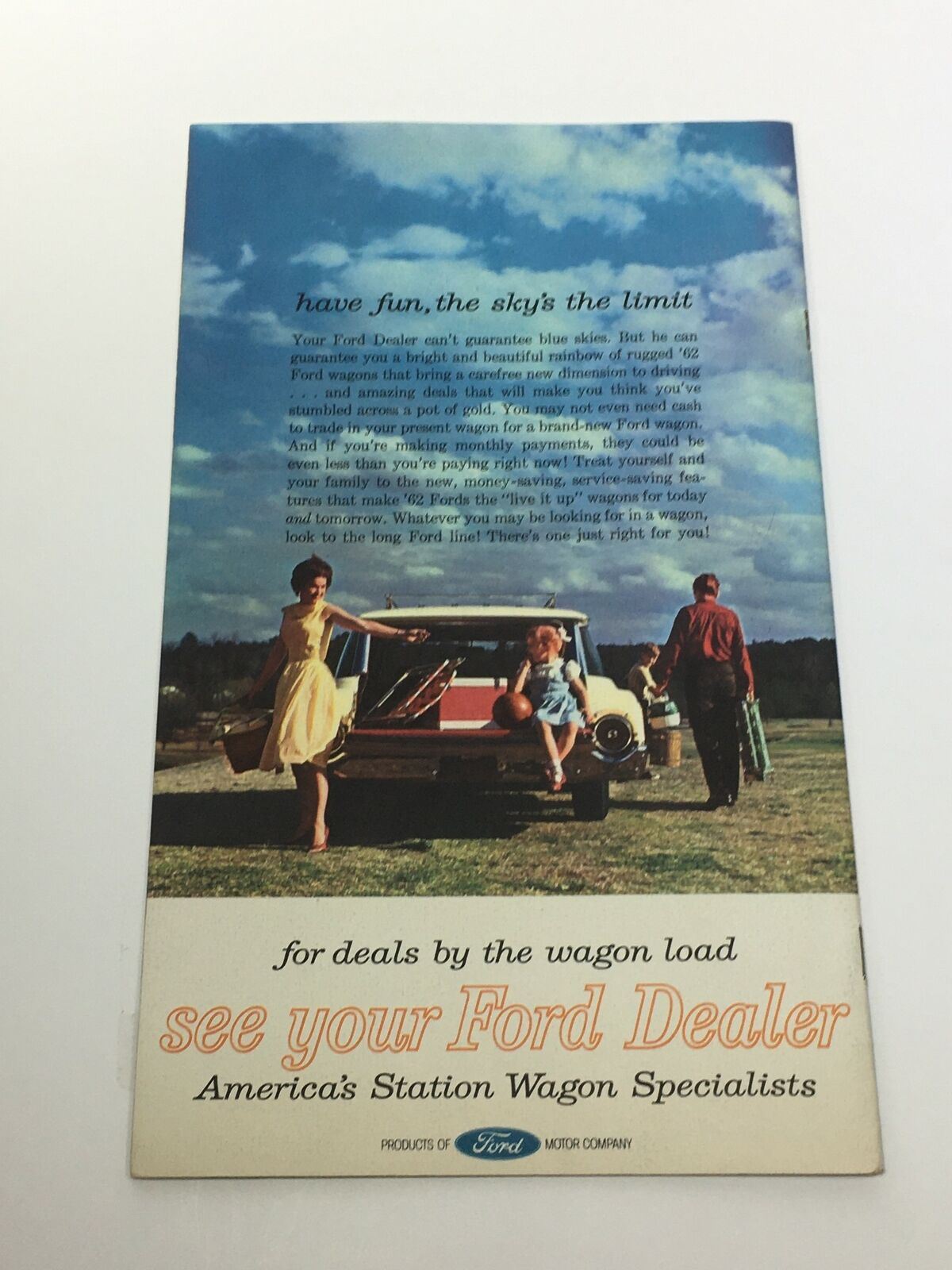 The Story of Ford Station Wagons V-8 Powered Engine Car Wagon Brochure