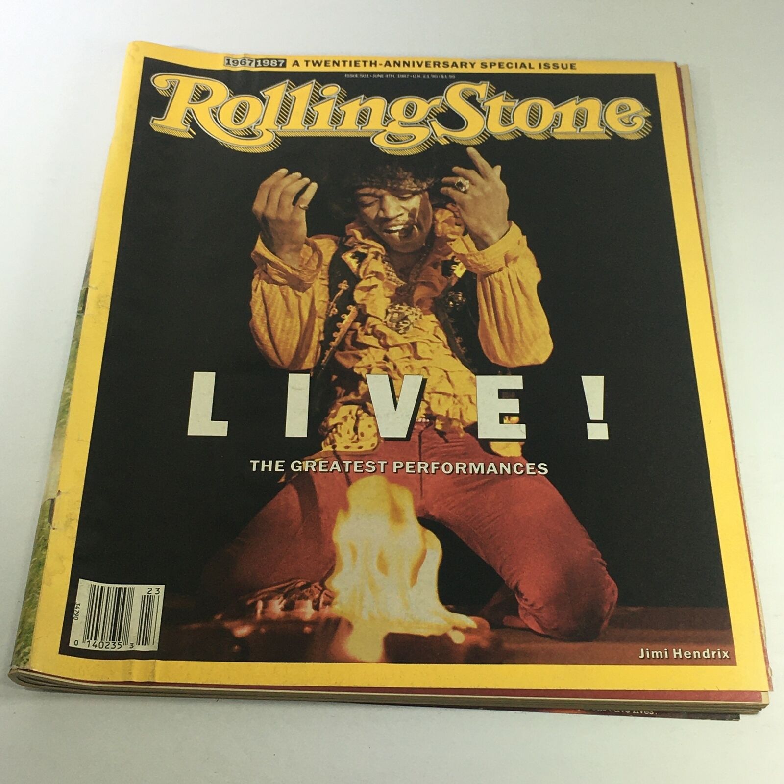 VTG Rolling Stone Magazine: June 4 1987 - Jimi Hendrix The Greatest Performance