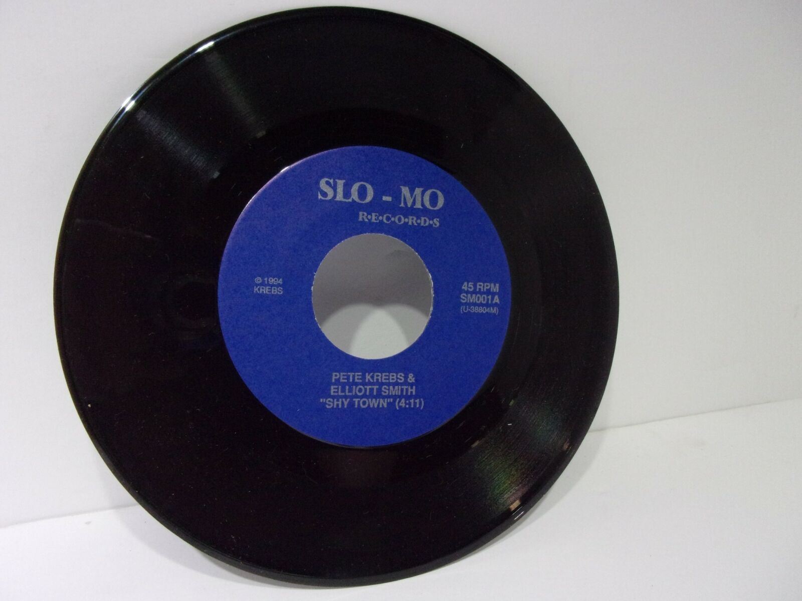 Elliott Smith And Pete Krebs: Shytown / No Confidence Man SM001 7" Single VG+