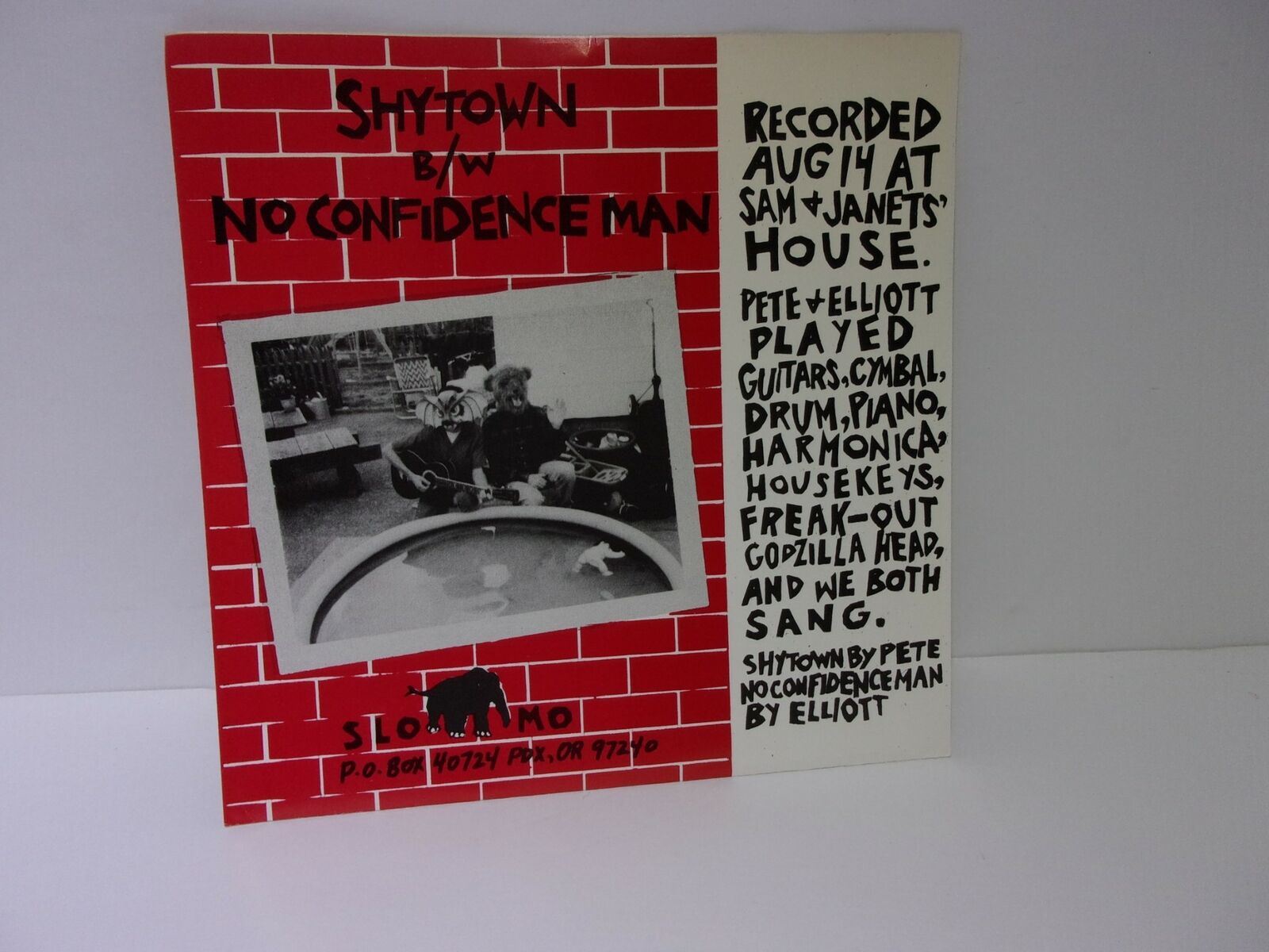 Elliott Smith And Pete Krebs: Shytown / No Confidence Man SM001 7" Single VG+