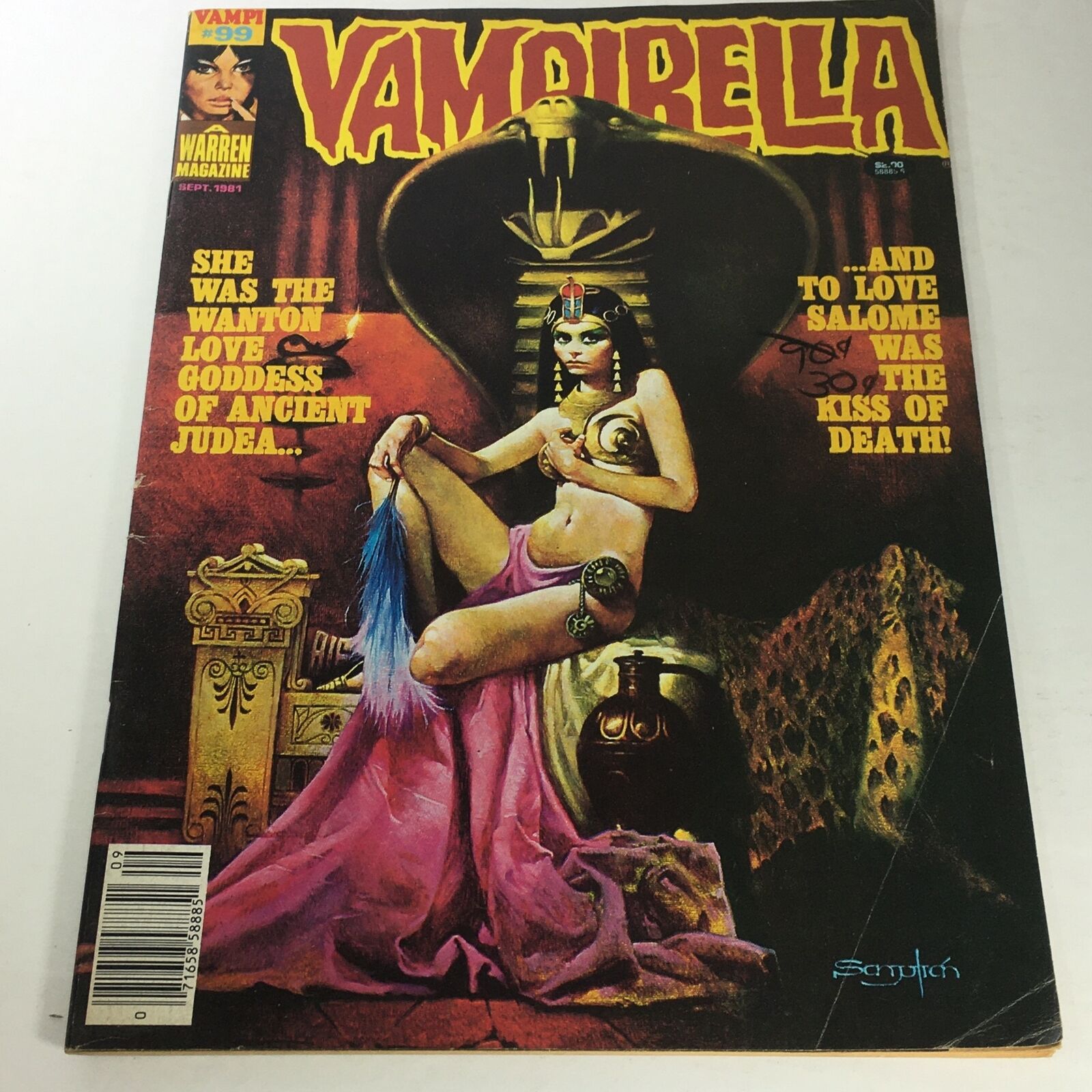 VTG Vampirella Warren Magazine: September 1981 - Wanton Love Goddess of Judea