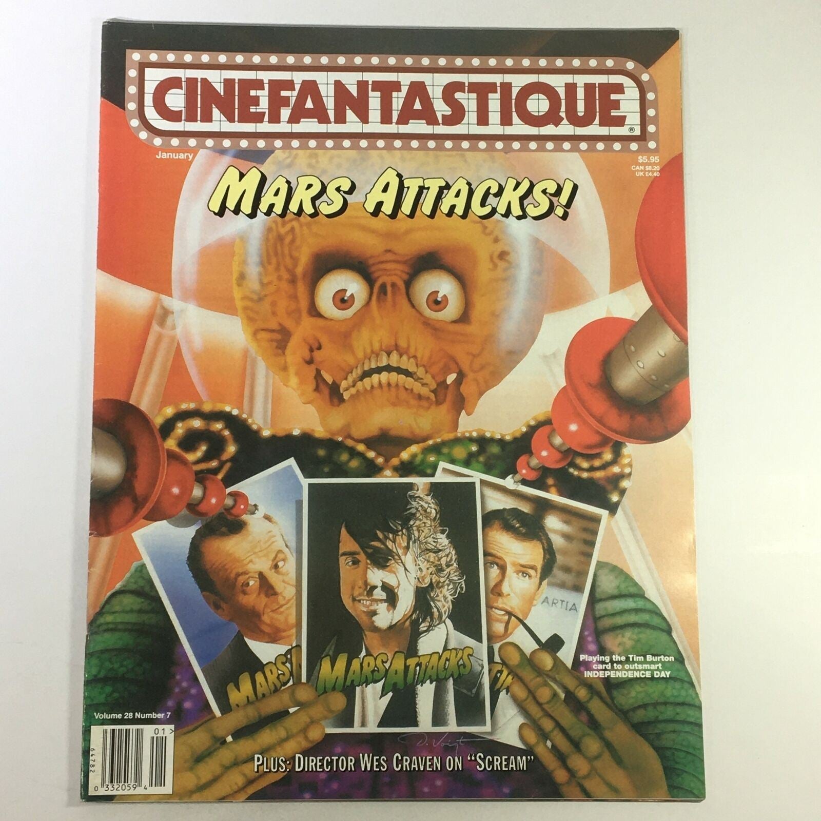 Cinefantastique January 1996 Vol 28 #7 - Mars Attacks