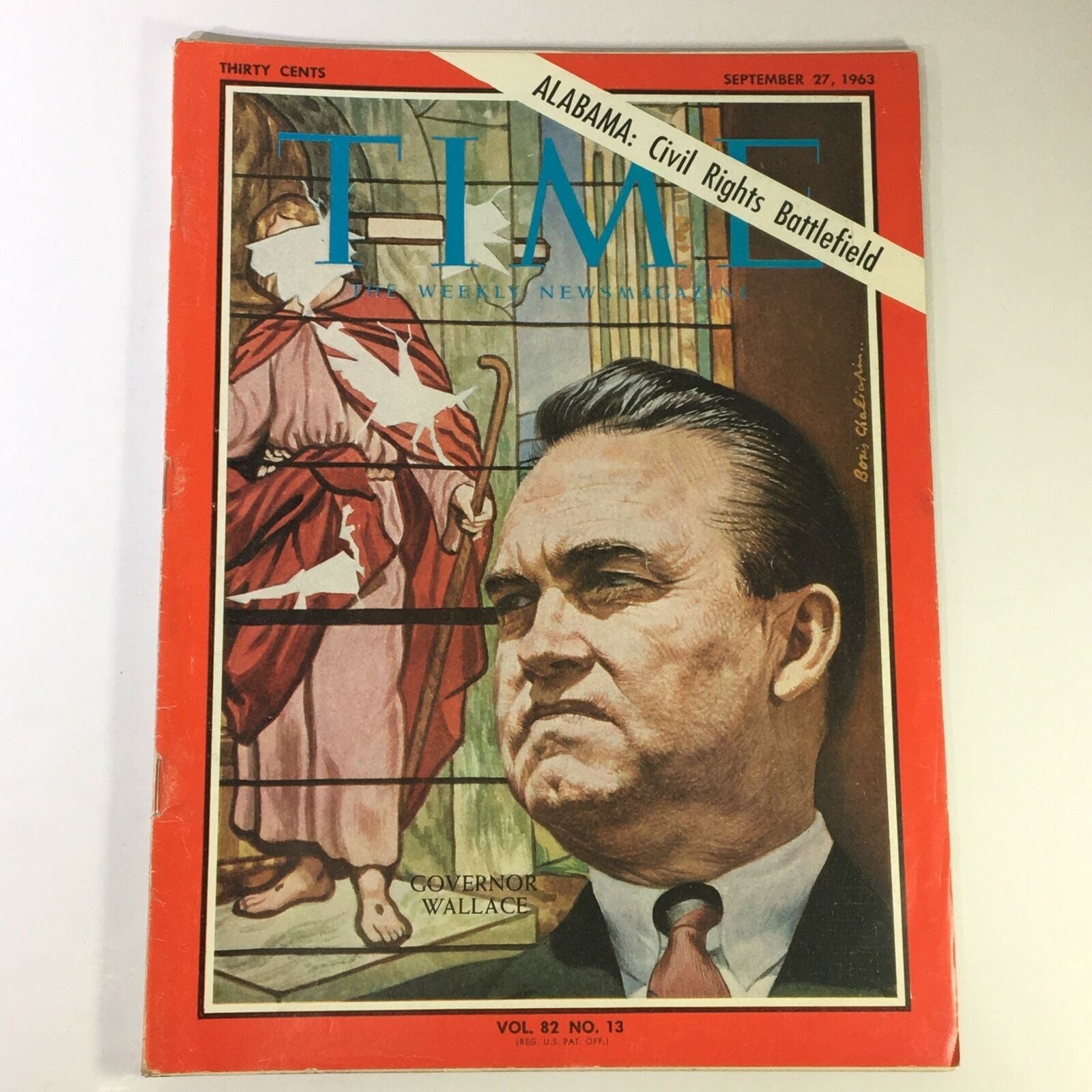 VTG Time Magazine September 27 1963 - George Wallace, Governor of Alabama