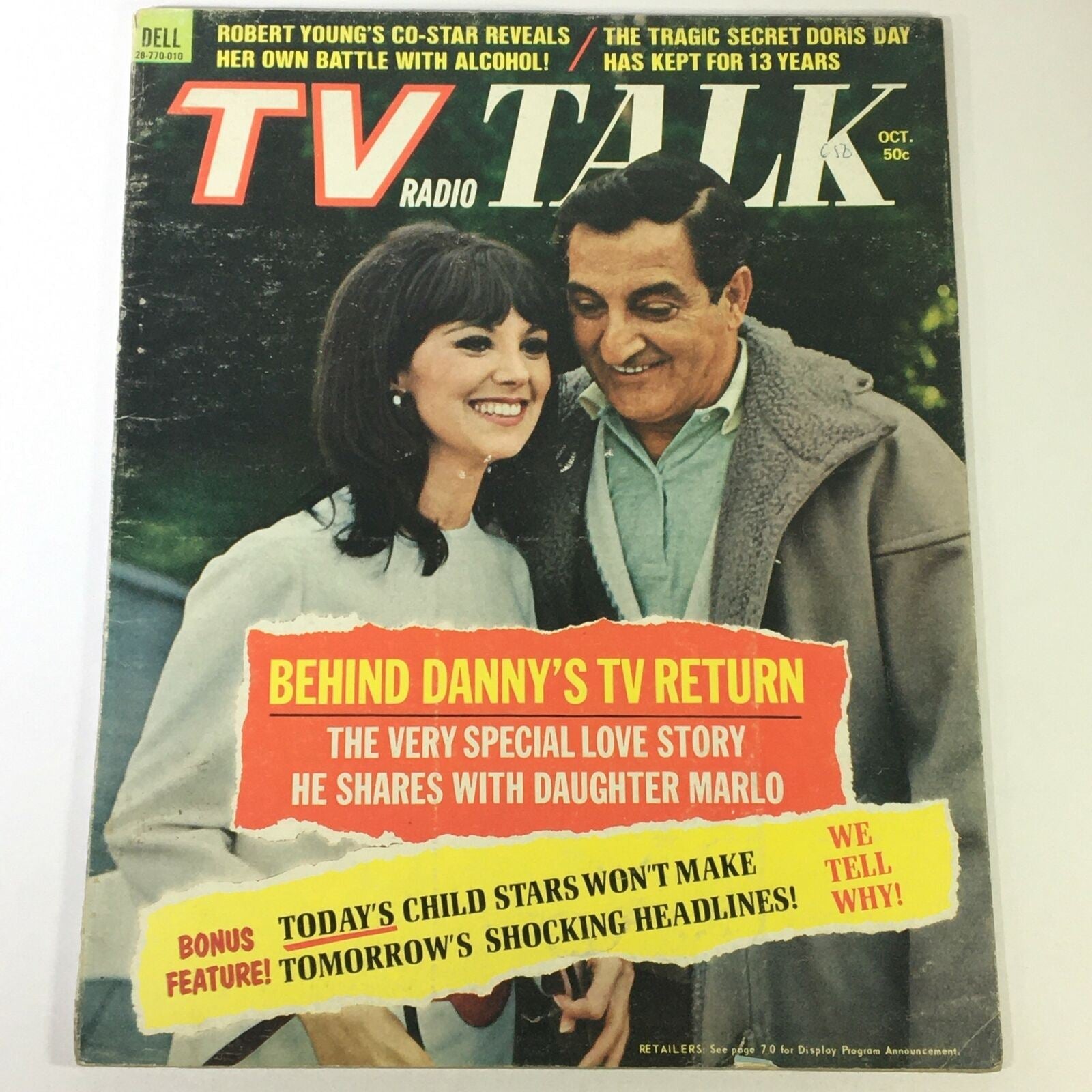 VTG TV Radio Talk Magazine October 1970 Danny Thomas, Doris Day, Newsstand