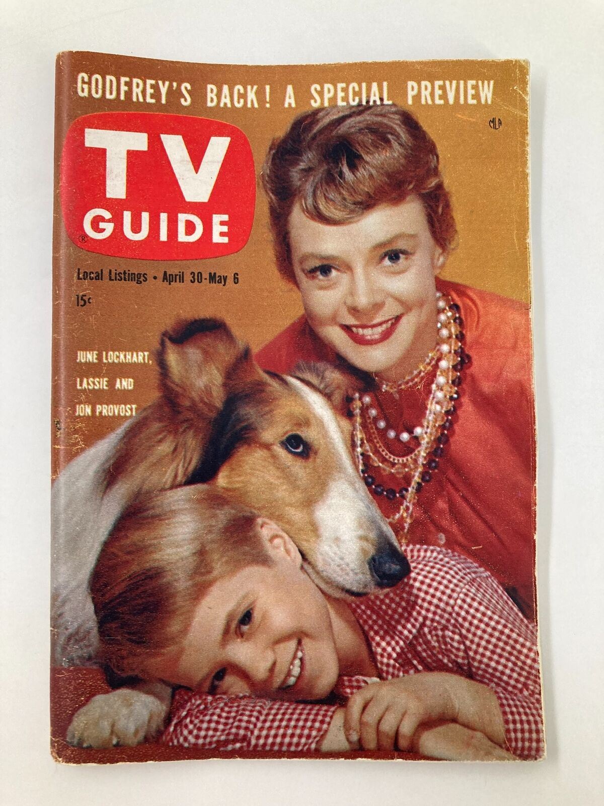 TV Guide Magazine April 30 1960 June Lockhart north california edition no label