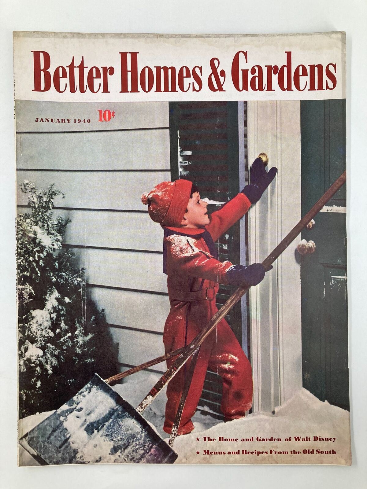 VTG Better Homes & Garden Magazine January 1940 Home and Garden of Walt Disney