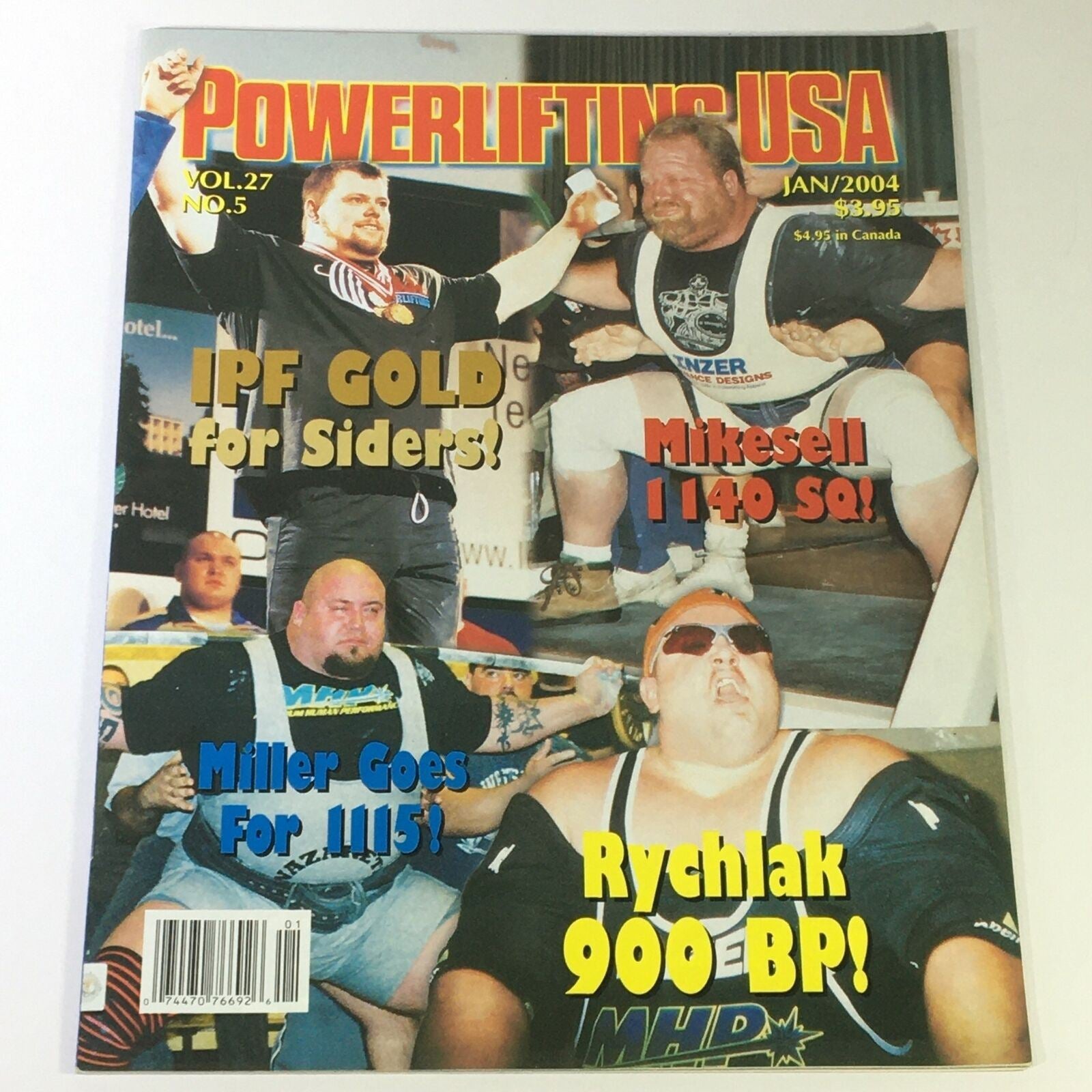 Powerlifting USA January 2004 Vol 27 #5 - Brian Siders, Brent Mikesell & Gene R.