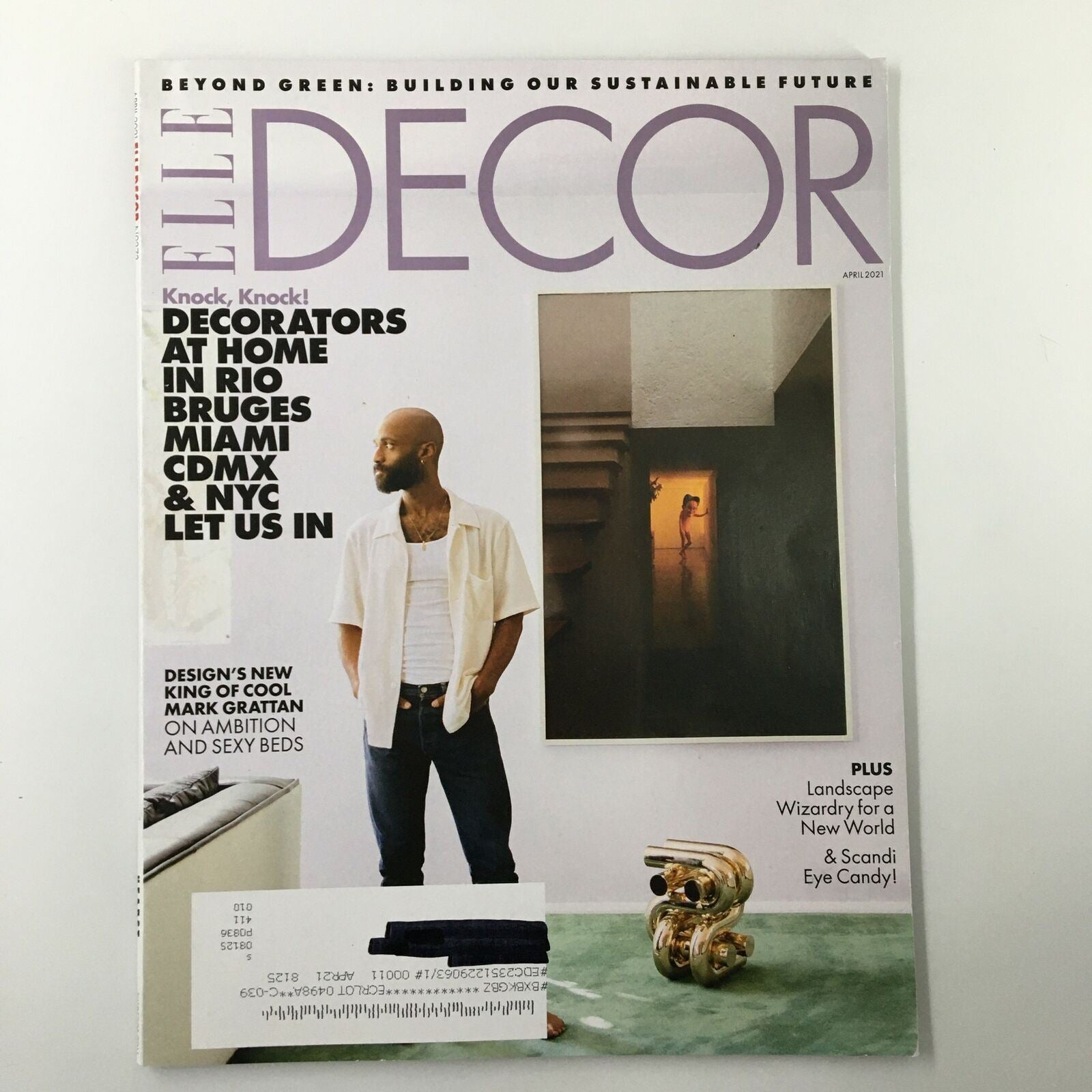 Elle Decor Magazine April 2021 Design's New King of Cool Mark Grattan