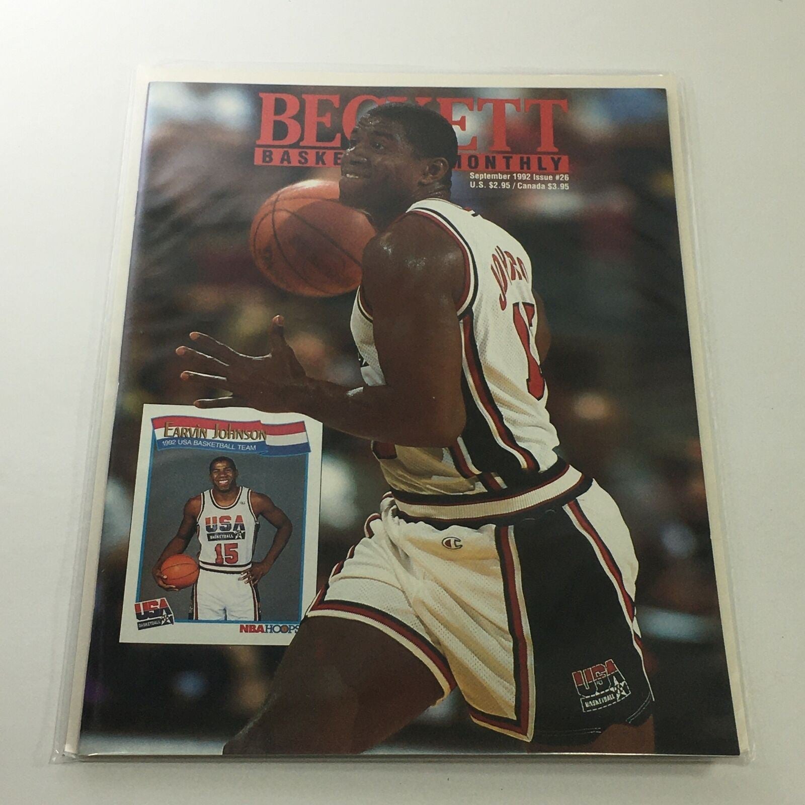 Beckett Basketball Monthly: September 1992 Issue #26 - Earvin Johnson