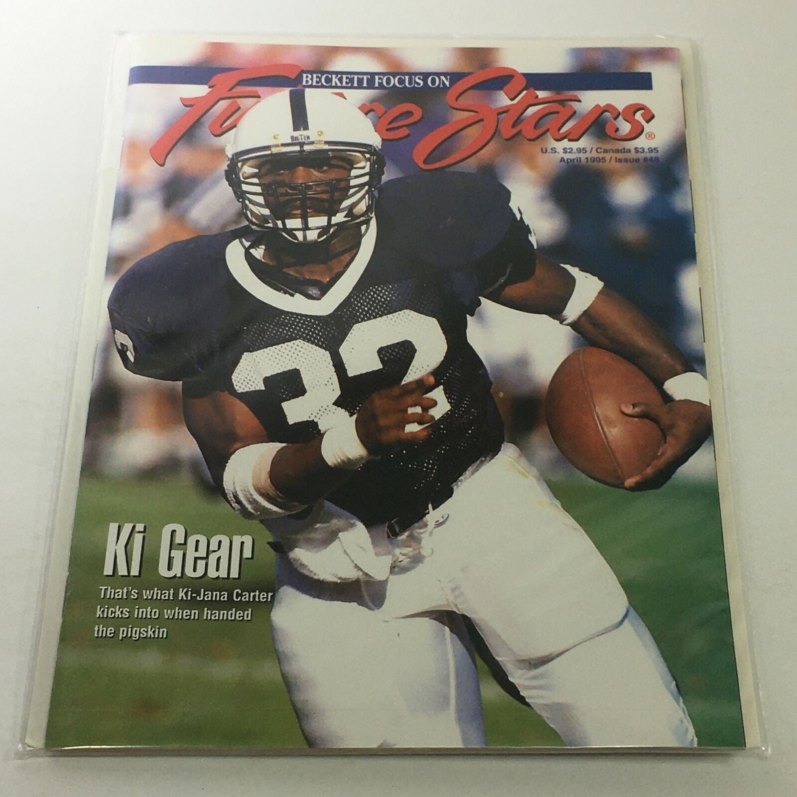 Beckett Future Stars: April 1995 Issue #48 - Ki-Jana Carter Gear