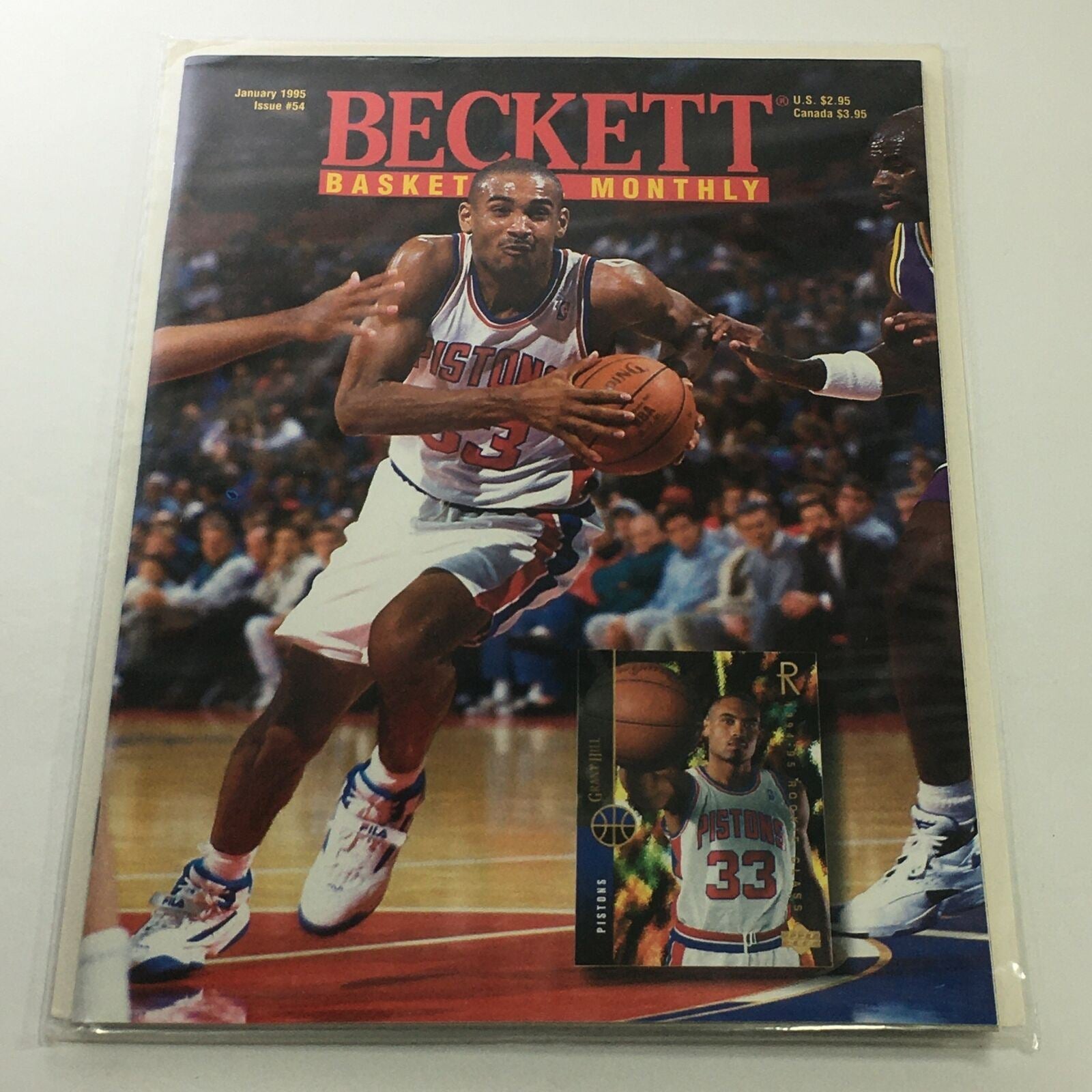 Beckett Basketball Monthly: January 1995 Issue #54 - Pistons Grant Hill