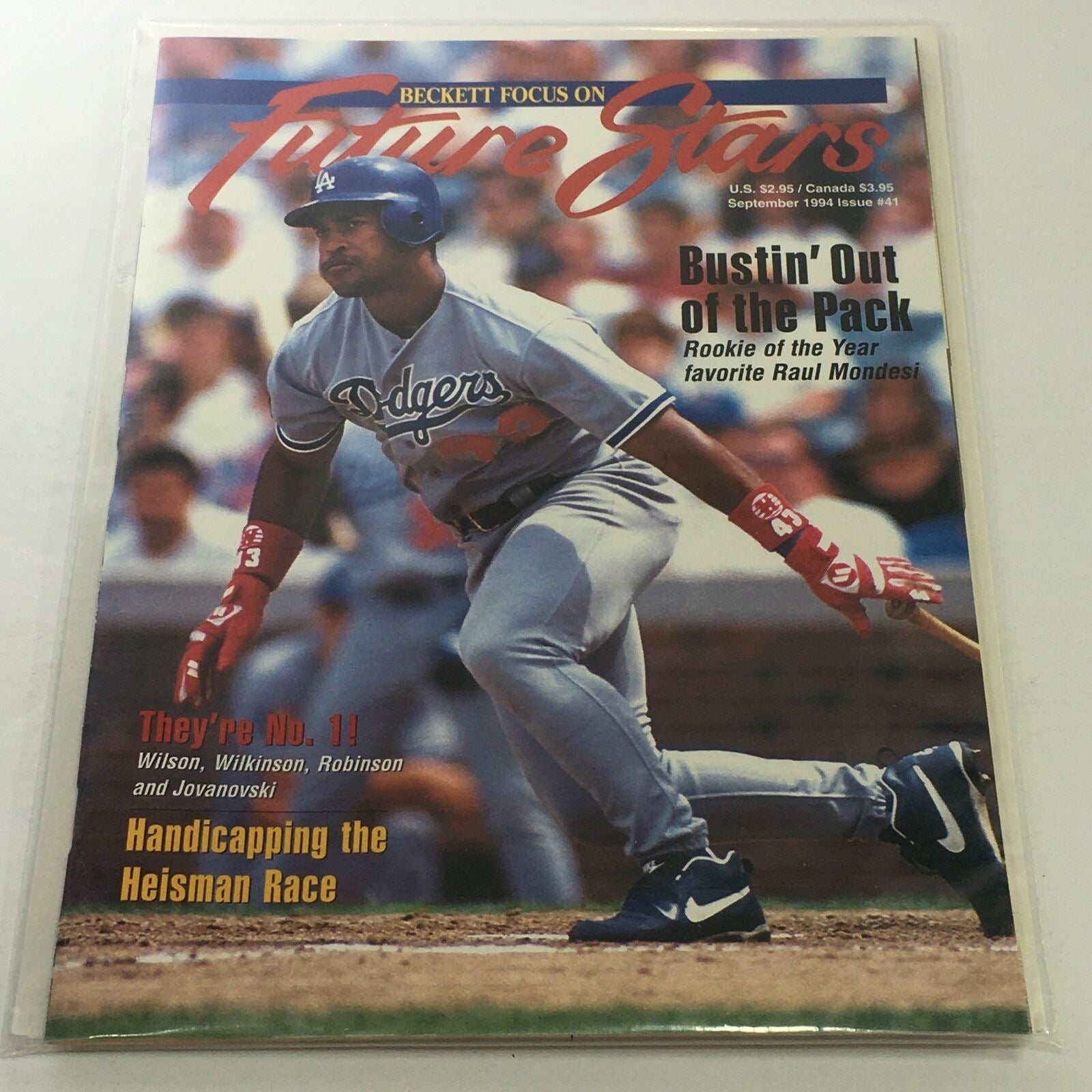 Beckett Future Stars: September 1994 Issue #41 - Rookie of the Year Raul Mondesi