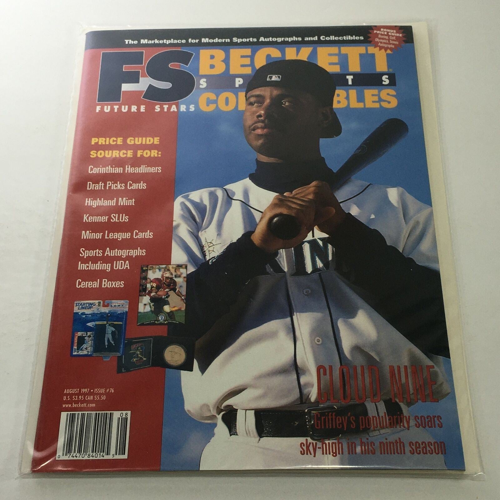 Beckett Future Stars: August 1997 Issue #76 - Cloud Nine Griffey's Popularity