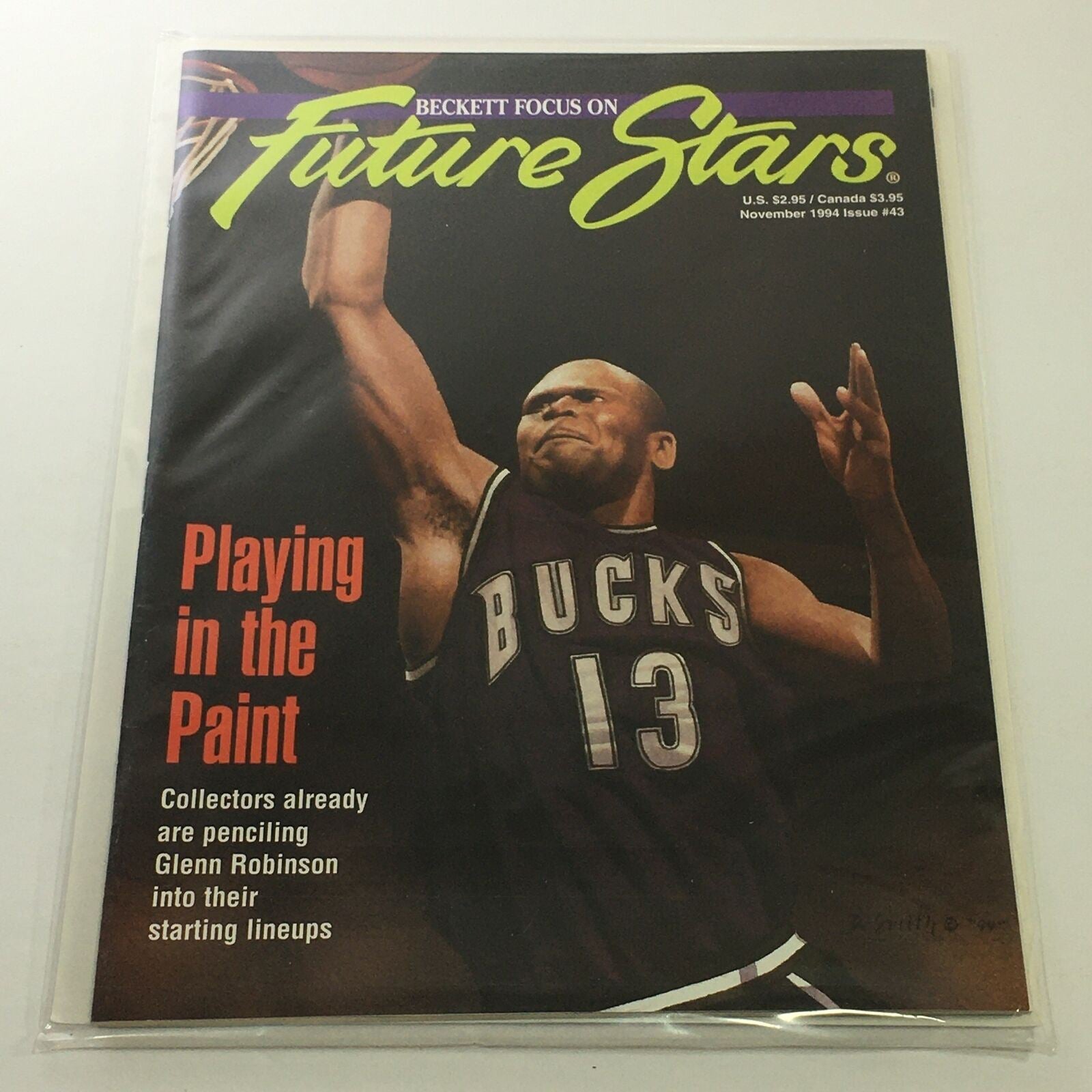 Beckett Future Stars: November 1994 Issue #43 - Bucks Glenn Robinson