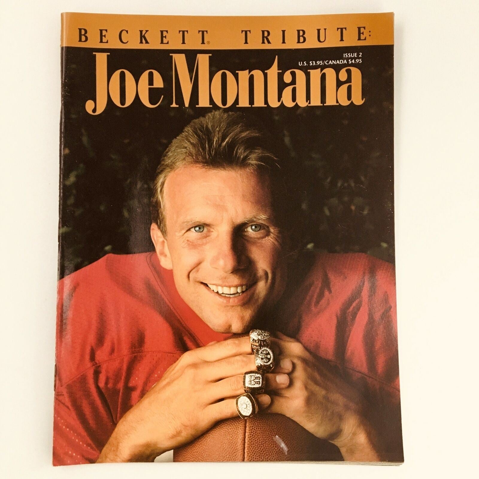 Beckett Tribute Magazine 1993 Issue 2 NFL 49ers Joe Montana Cover, Newsstand