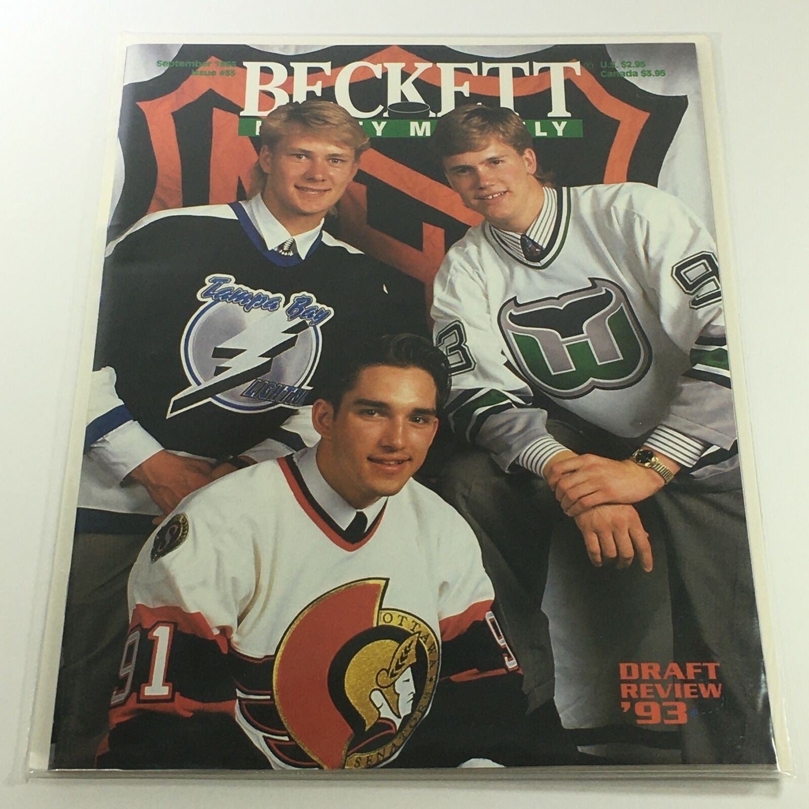 Beckett Hockey Monthly: September 1993 Issue #35 - Draft Review 1993 / Newsstand