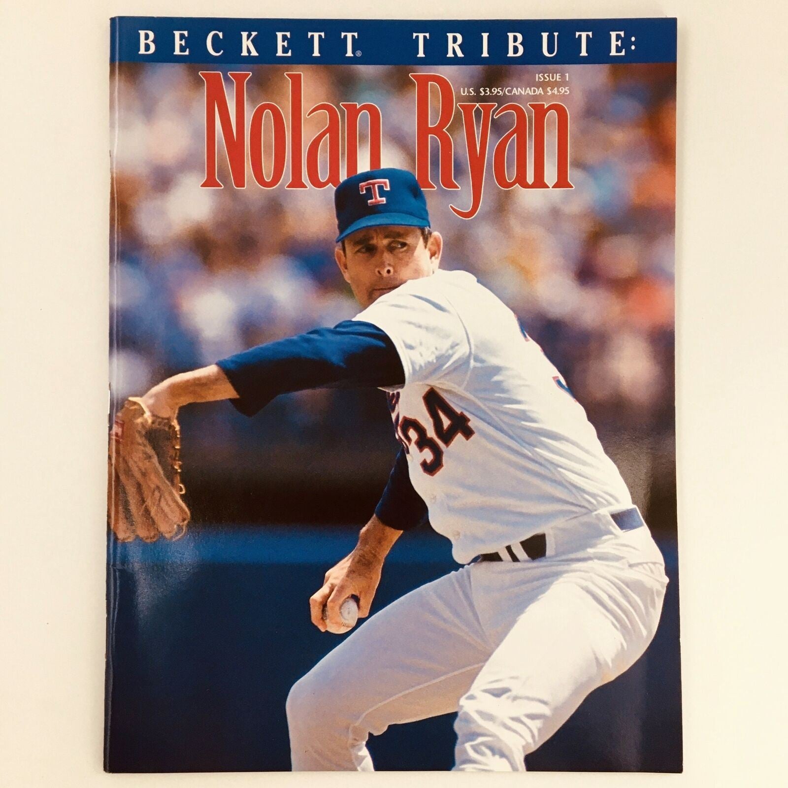 Beckett Tribute Magazine 1993 Issue 1 Texas Ranger Nolan Ryan Cover, Newsstand