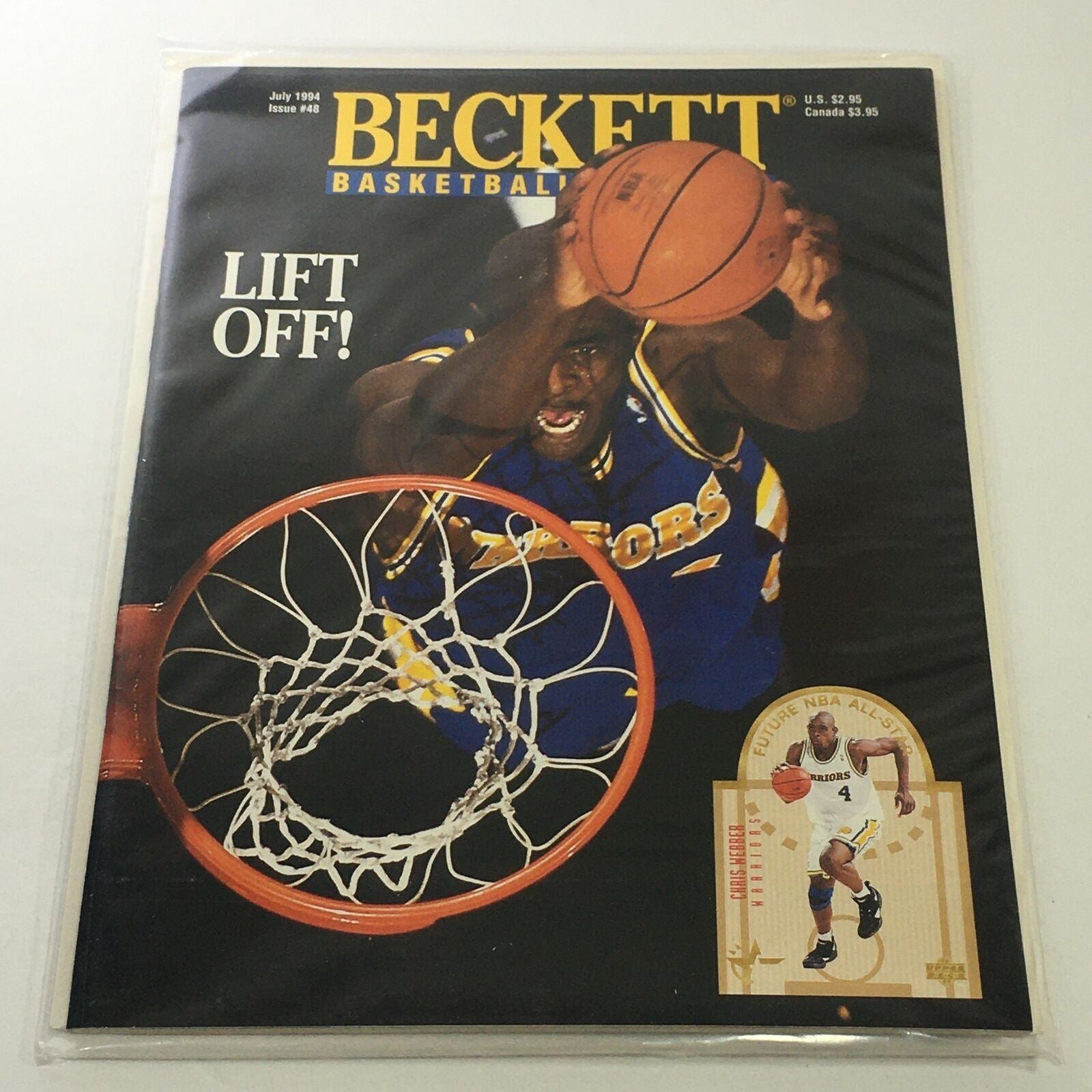 Beckett Basketball Monthly: July 1994 Issue #48 - Warriors Chris Webber