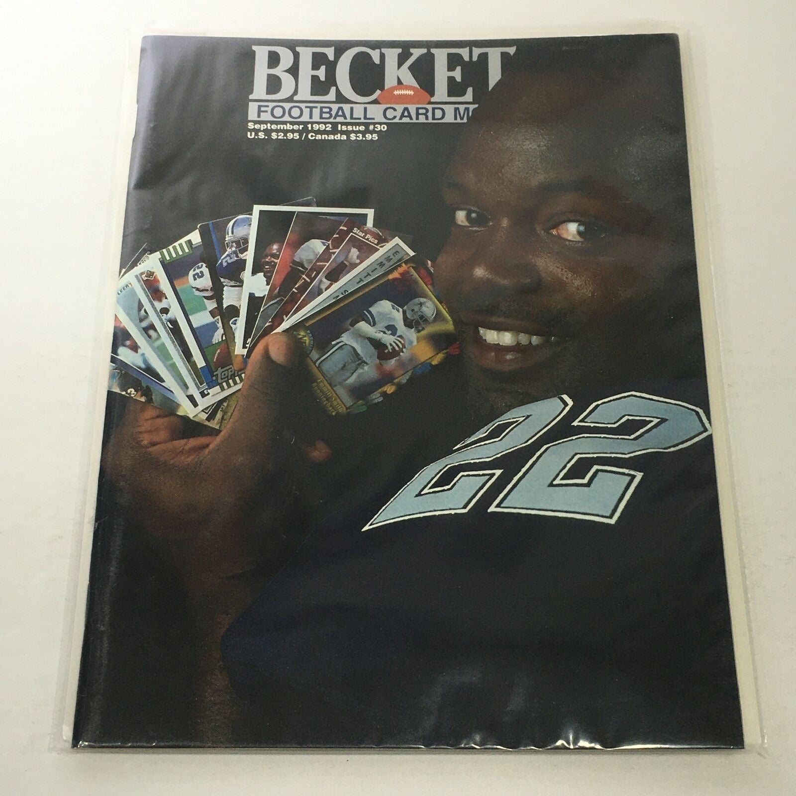 Beckett Football Card Monthly: September 1992 Issue #30 - Emmitt Smith