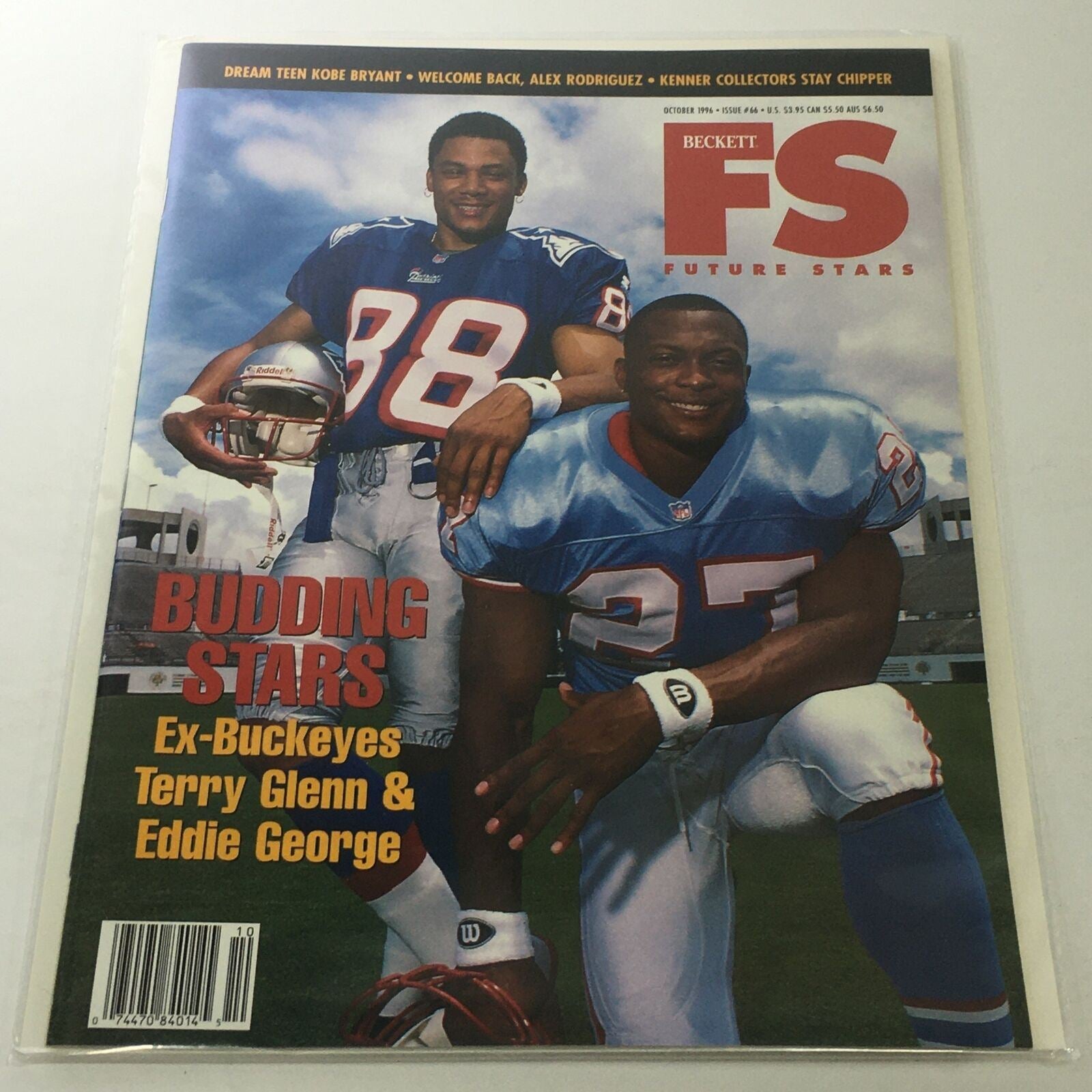 Beckett Future Stars: October 1996 Issue #66 - Terry Glenn & Eddie George